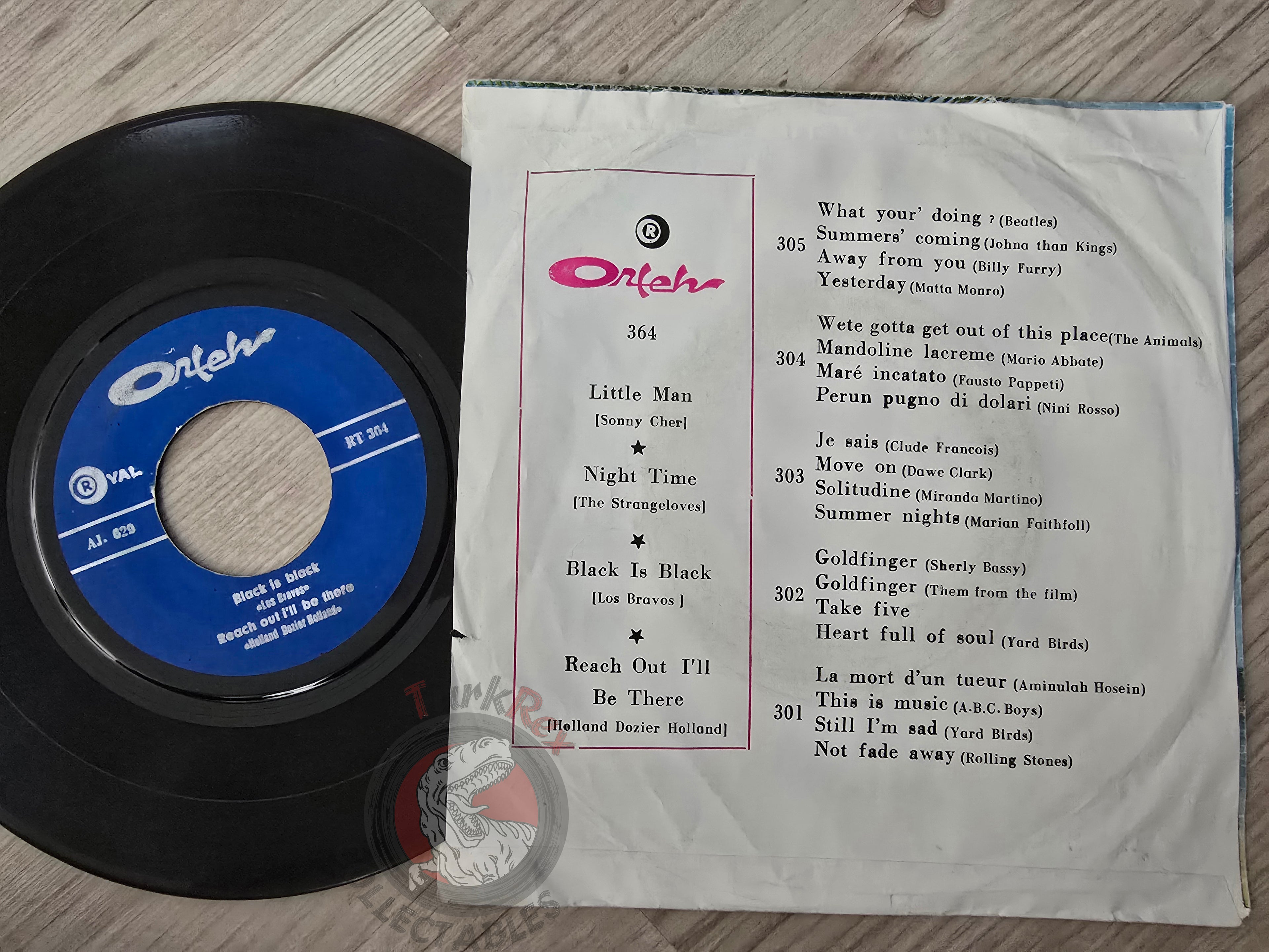 Sonny & Cher / The Strangeloves / Los Bravos / Holland-Dozier-Holland 7" Iran Pressing Vinyl Iranian Edition