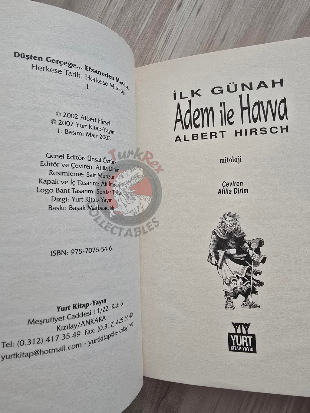 Adam and Eve – Albert Hirsch 2003 Turkish Book Turkey Illustrated by Turkish Artist