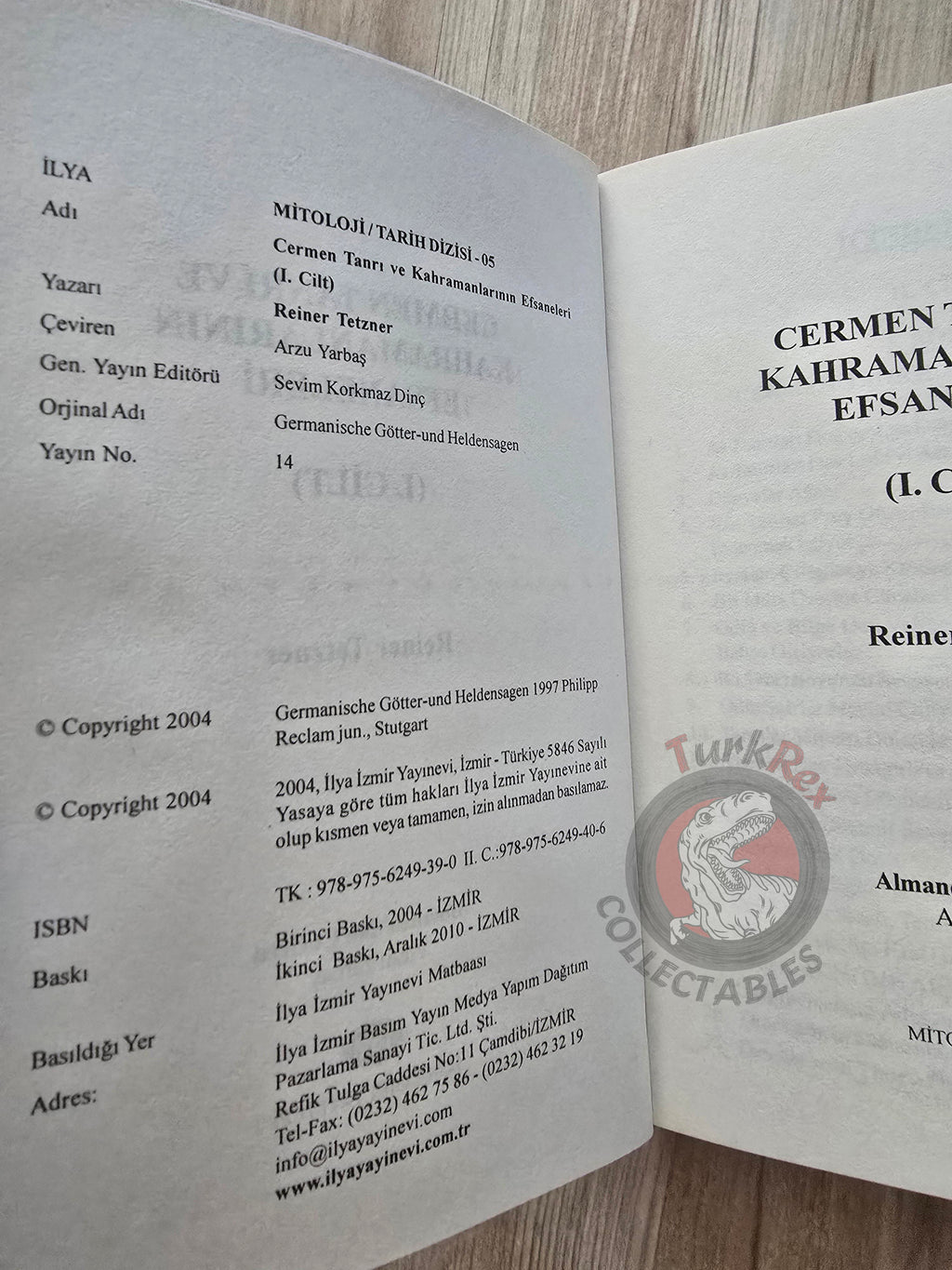 Riner Tetzner – Germanic Myths and Legends 2010 Turkish Book Turkey