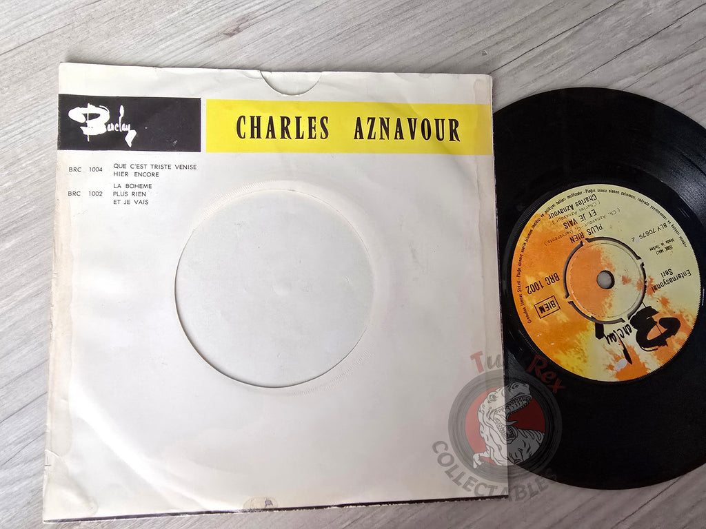 Charles Aznavour – La Bohême 7" Turkish Pressing Vinyl Turkey Edition