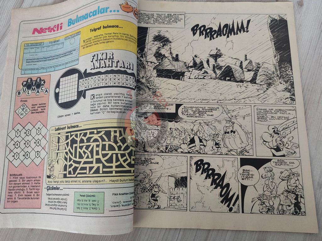 Asterix – Asterix and the Soothsayer 80s Turkish Edition Comic Turkey 2