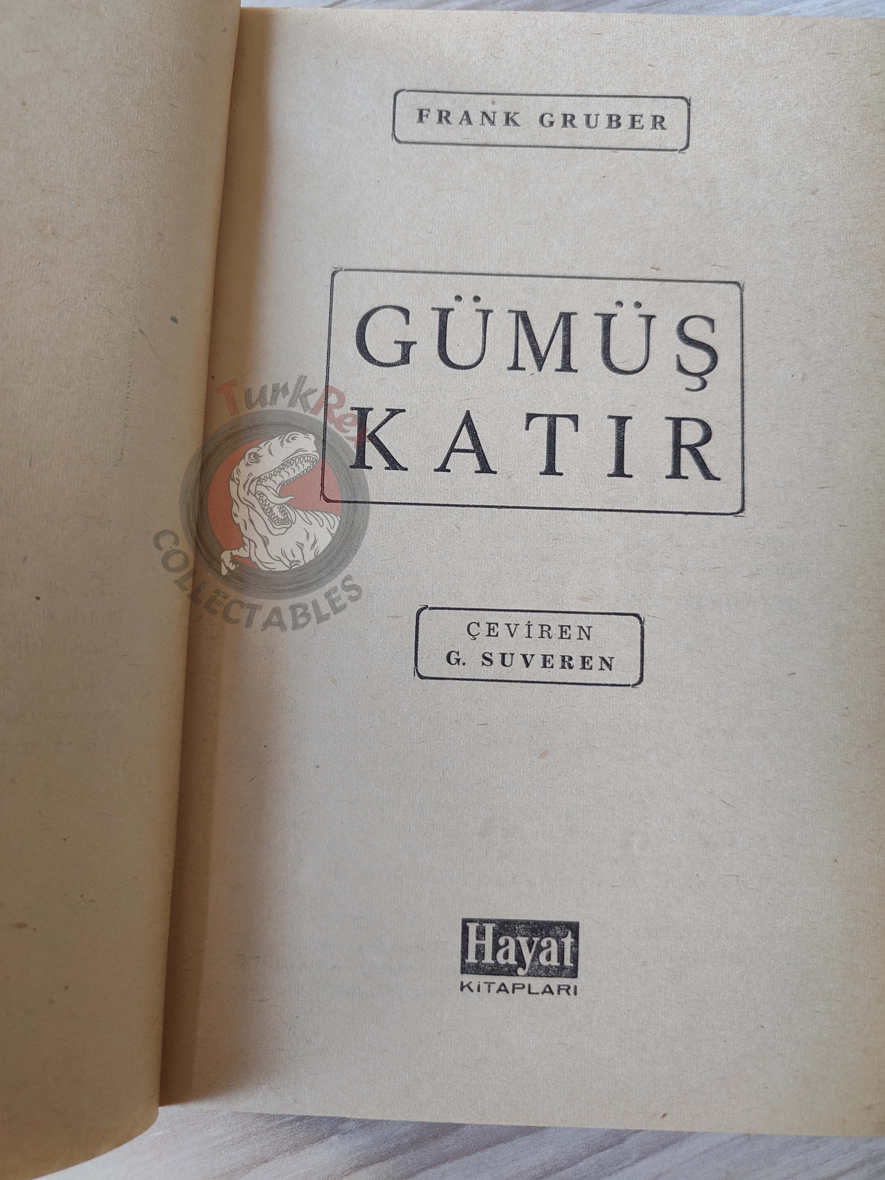 Frank Gruber – The Silver Jackass 1964 1st Turkish Book Turkey