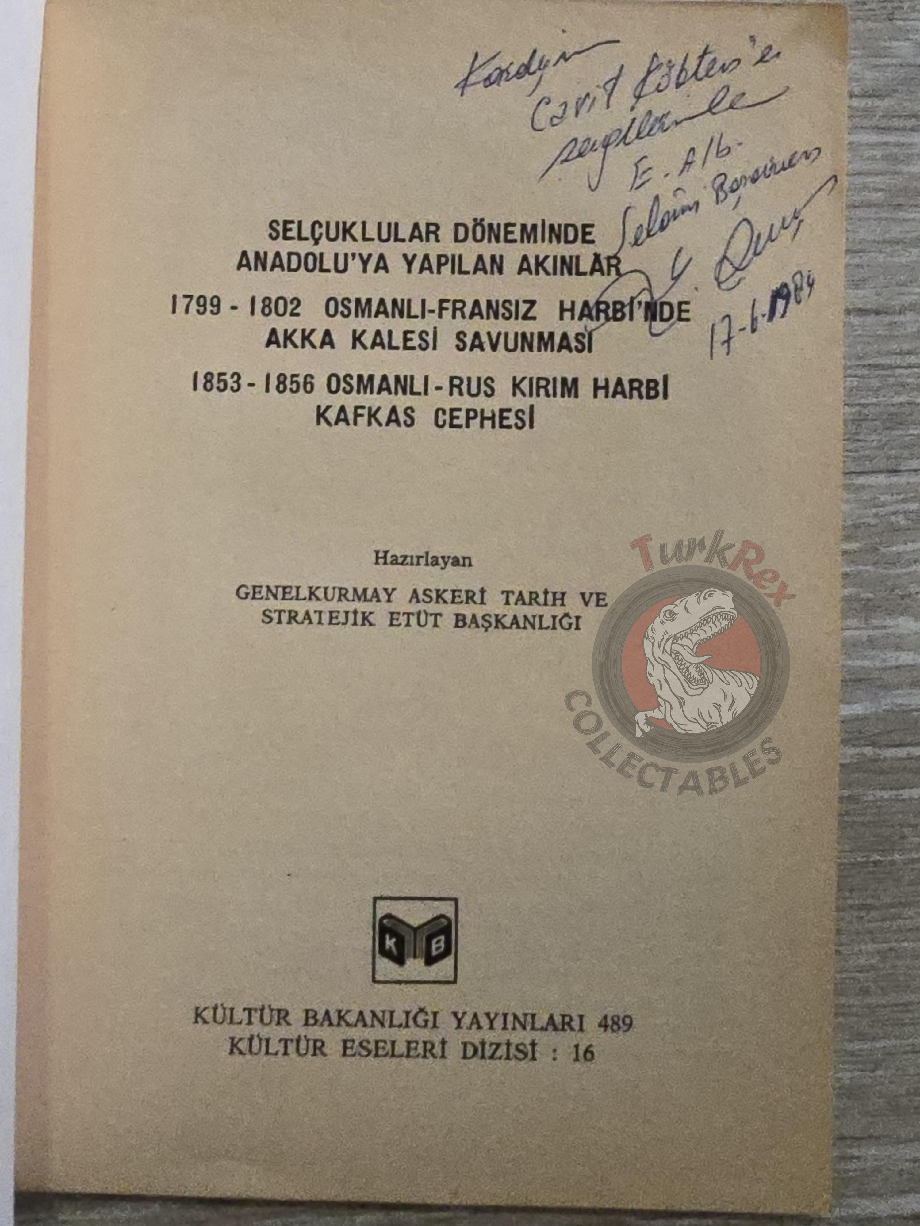 Raids on Anatolia During the Seljuk Period 1981 Turkish Book Military Seljuk Empire Maps