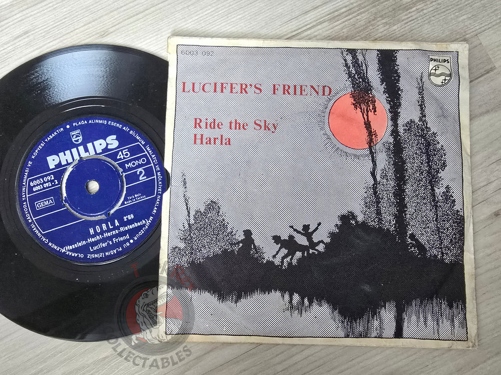 Lucifer's Friend – Ride The Sky / Horla 7" Turkish Pressing Vinyl Turkey Edition Promo