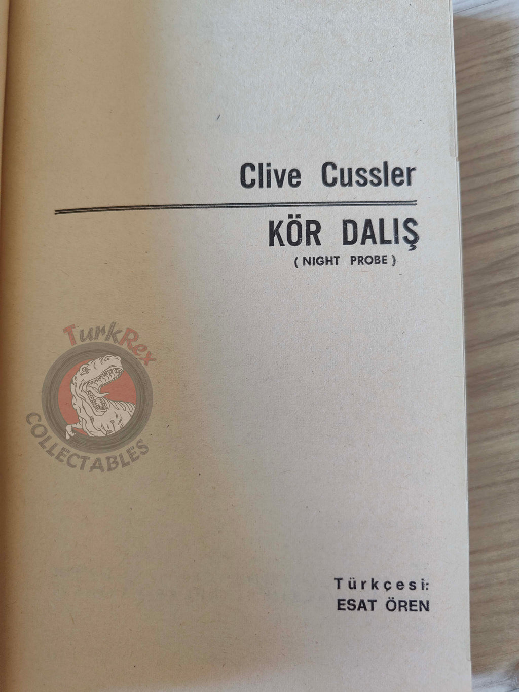 Clive Cussler – Night Probe! 1981 1st Turkish Book Turkey