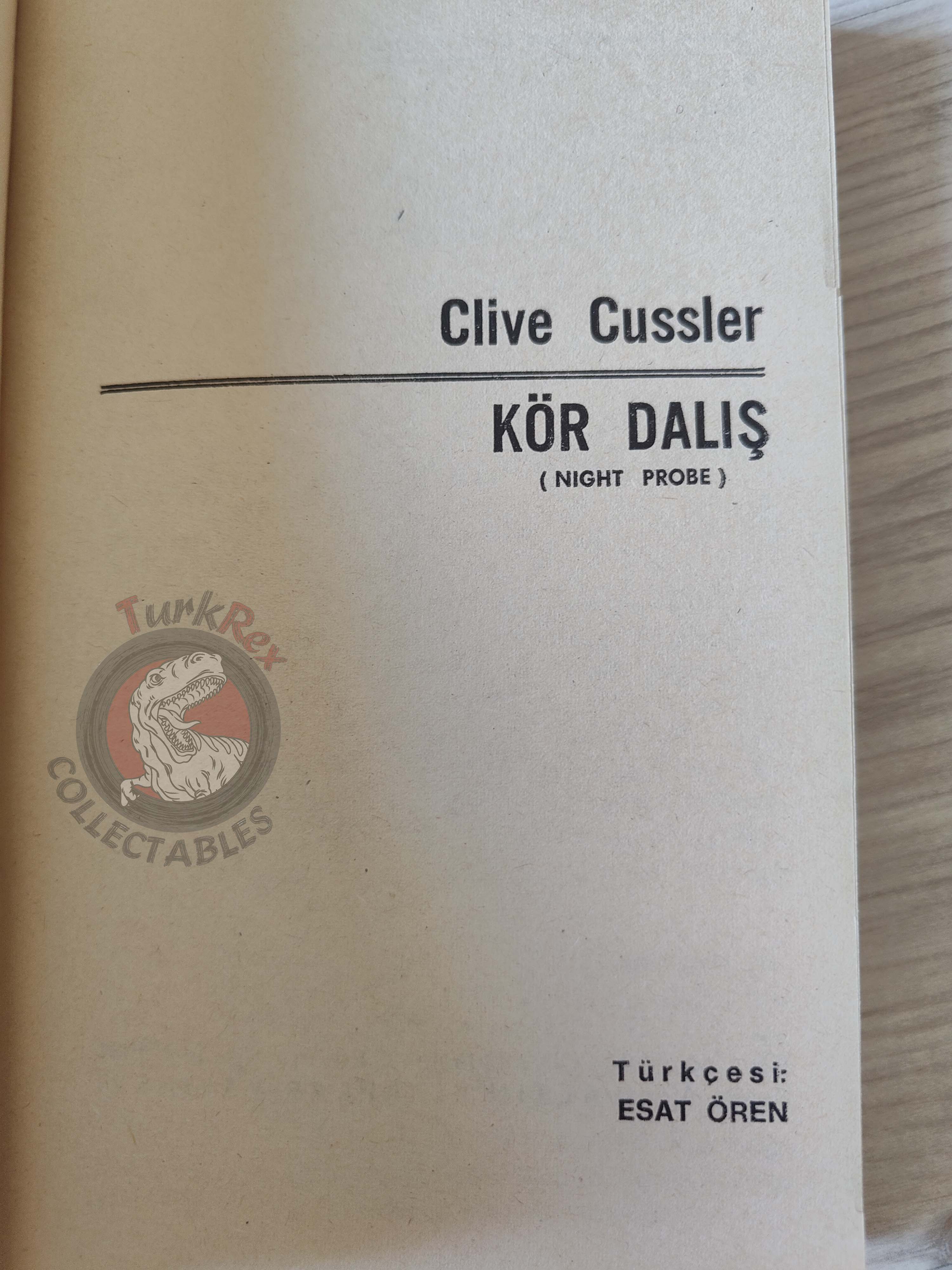 Clive Cussler – Night Probe! 1981 1st Turkish Book Turkey
