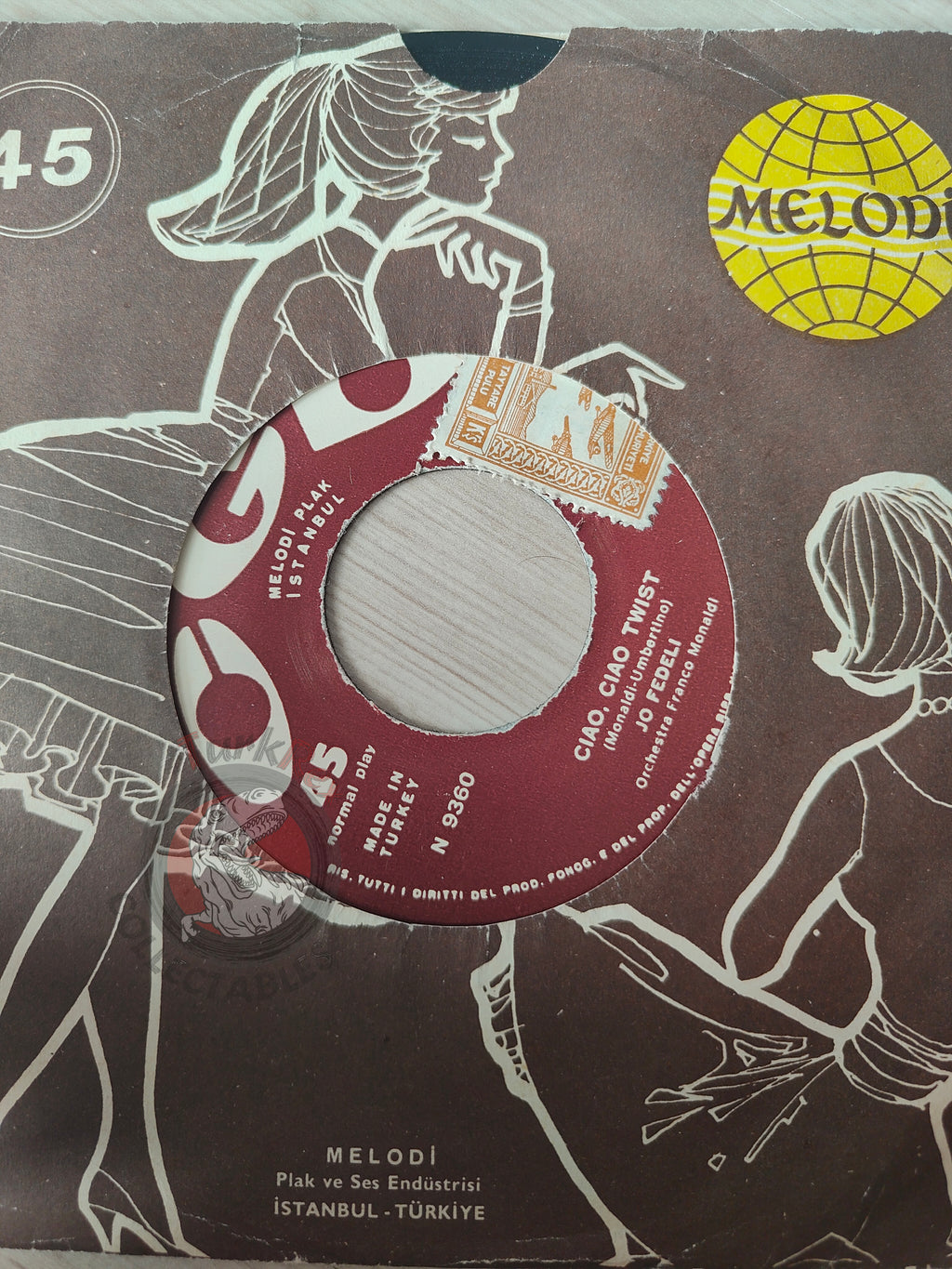 Jo Fedeli – Ciao, Ciao Twist 7" Turkish Pressing Vinyl Turkey Edition