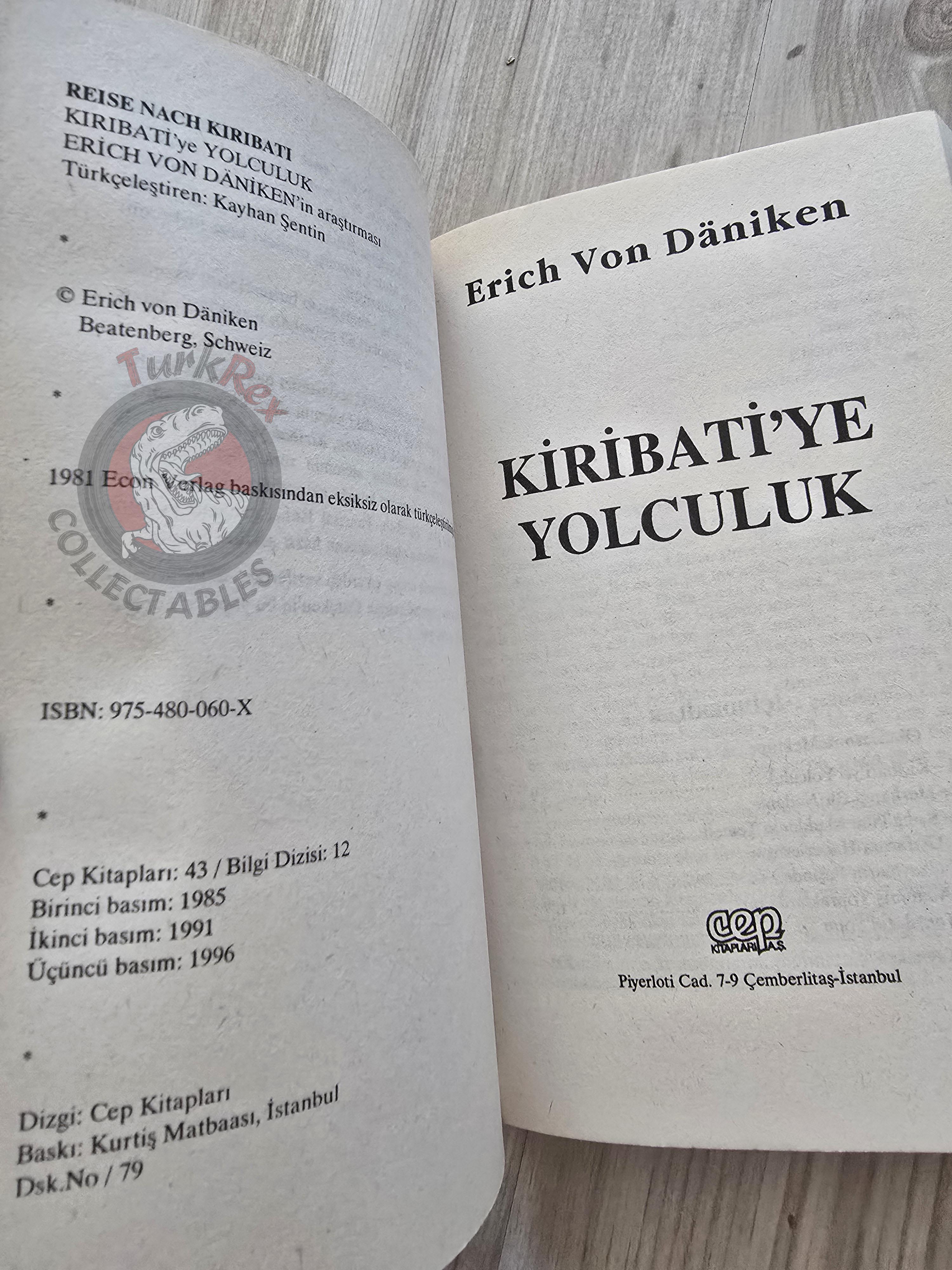 Erich von Däniken – Pathways to the Gods The Stones of Kiribati 1996 Turkish Book Turkey Ufology