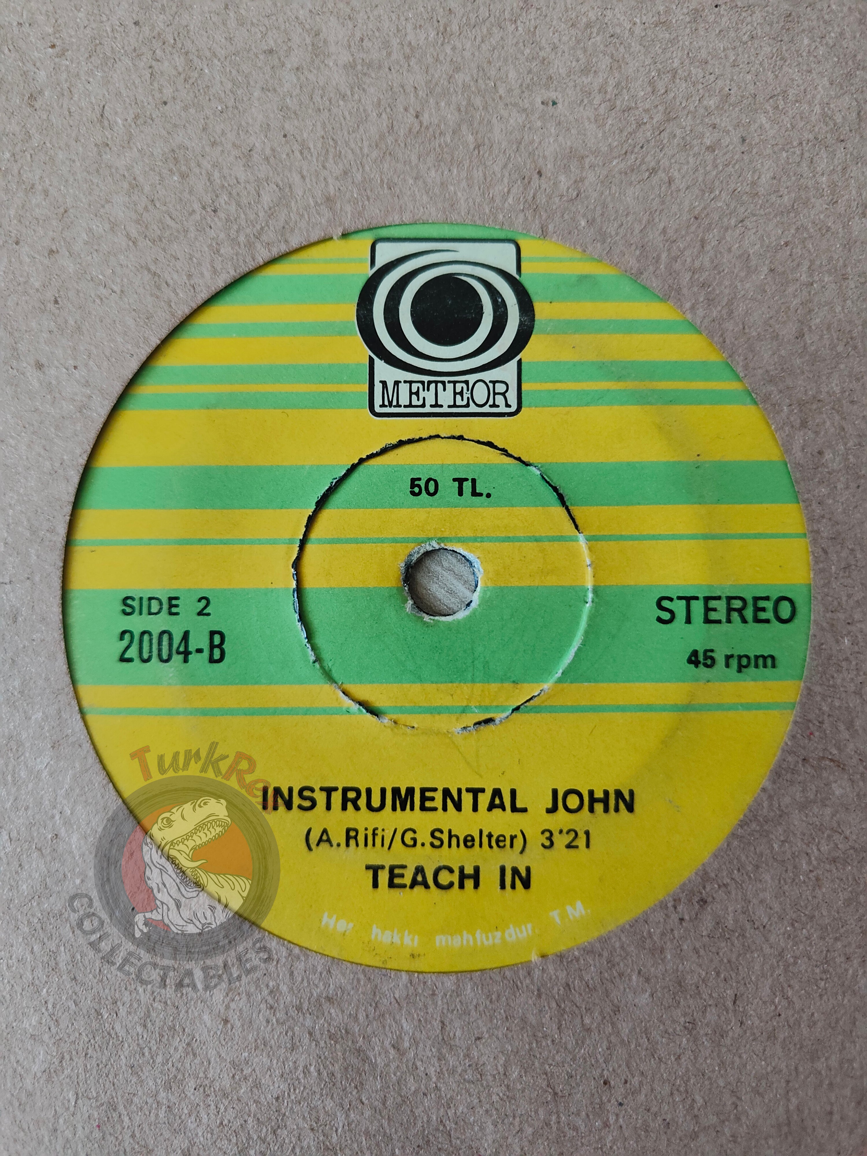 Teach In – Dear John 7" Turkish Pressing Vinyl Turkey Edition 2