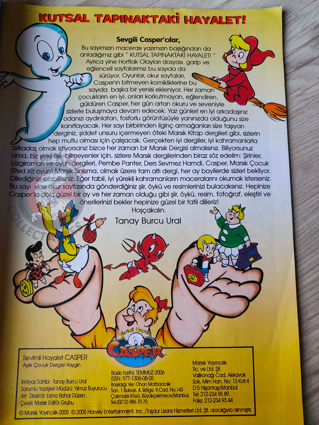 Casper the Friendly Ghost Magazine – Issue #10 2006 Turkish Comic Turkey