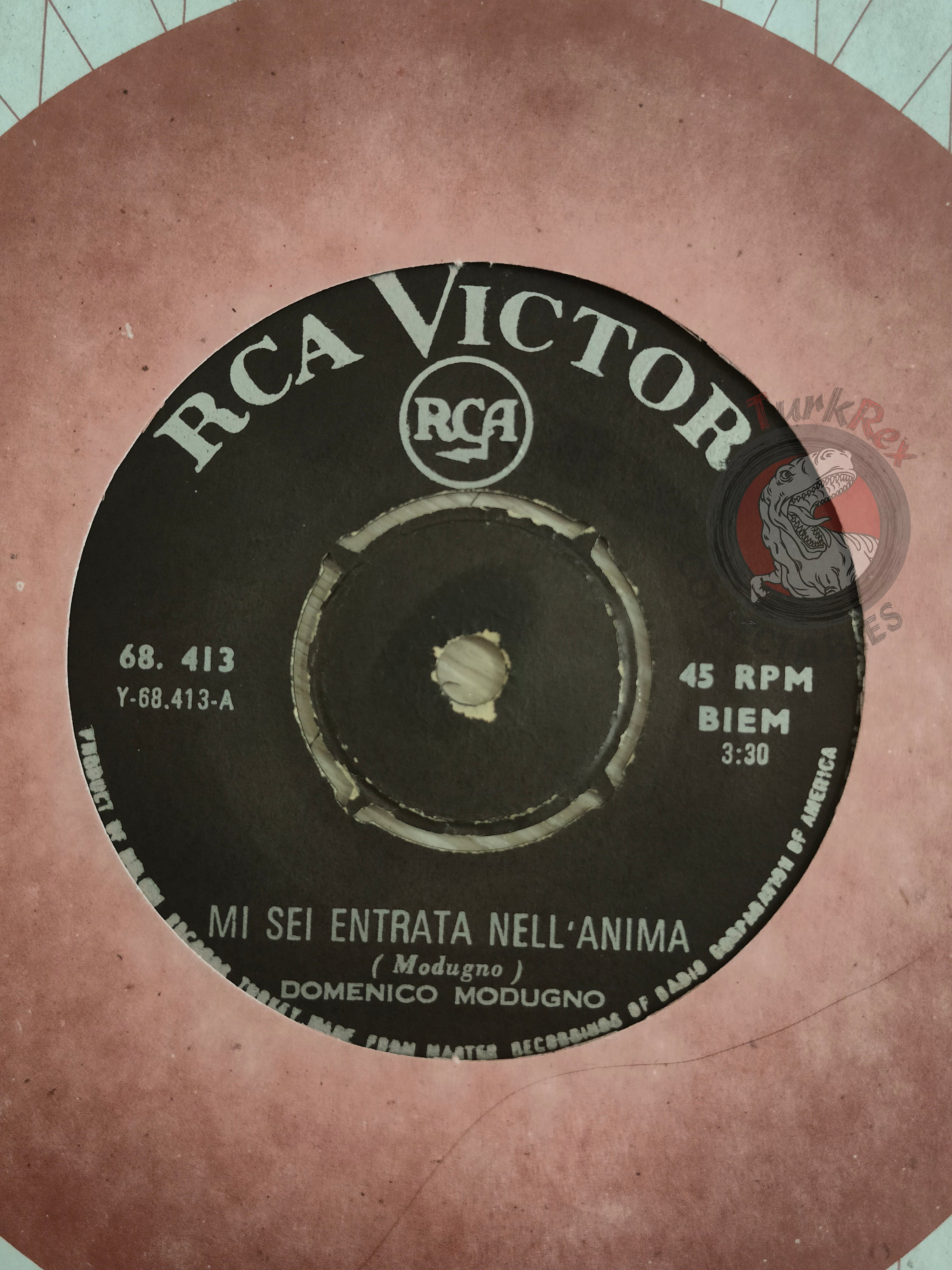 Domenico Modugno – Il Posto Mio 7" Turkish Pressing Vinyl Turkey Edition