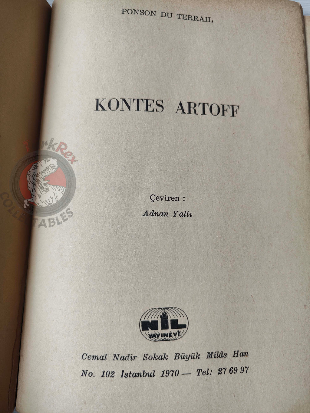 Pierre Alexis Ponson du Terrail – Rocambole 8 La Comtesse Artoff 1970 Turkish Book Turkey