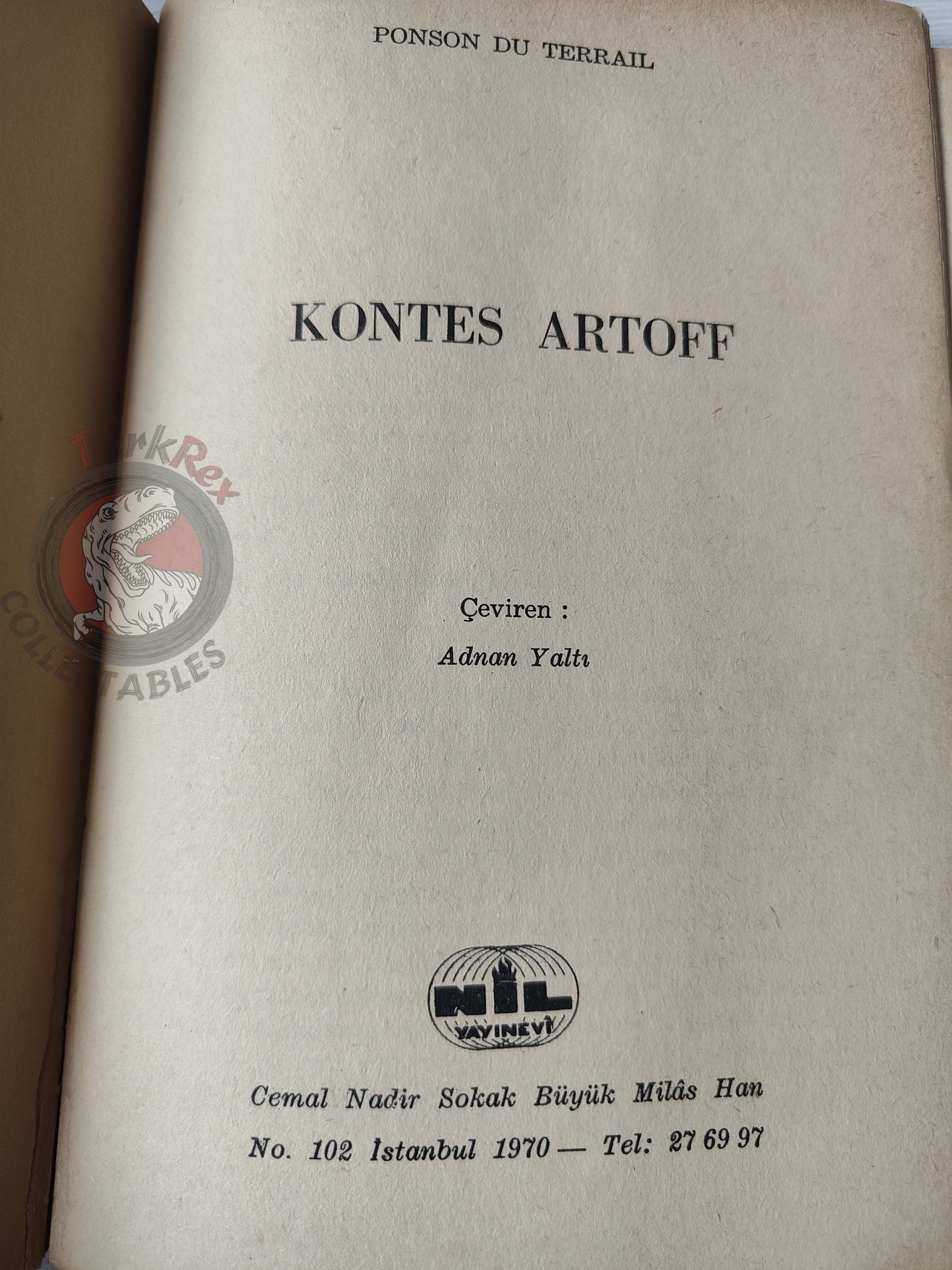 Pierre Alexis Ponson du Terrail – Rocambole 8 La Comtesse Artoff 1970 Turkish Book Turkey