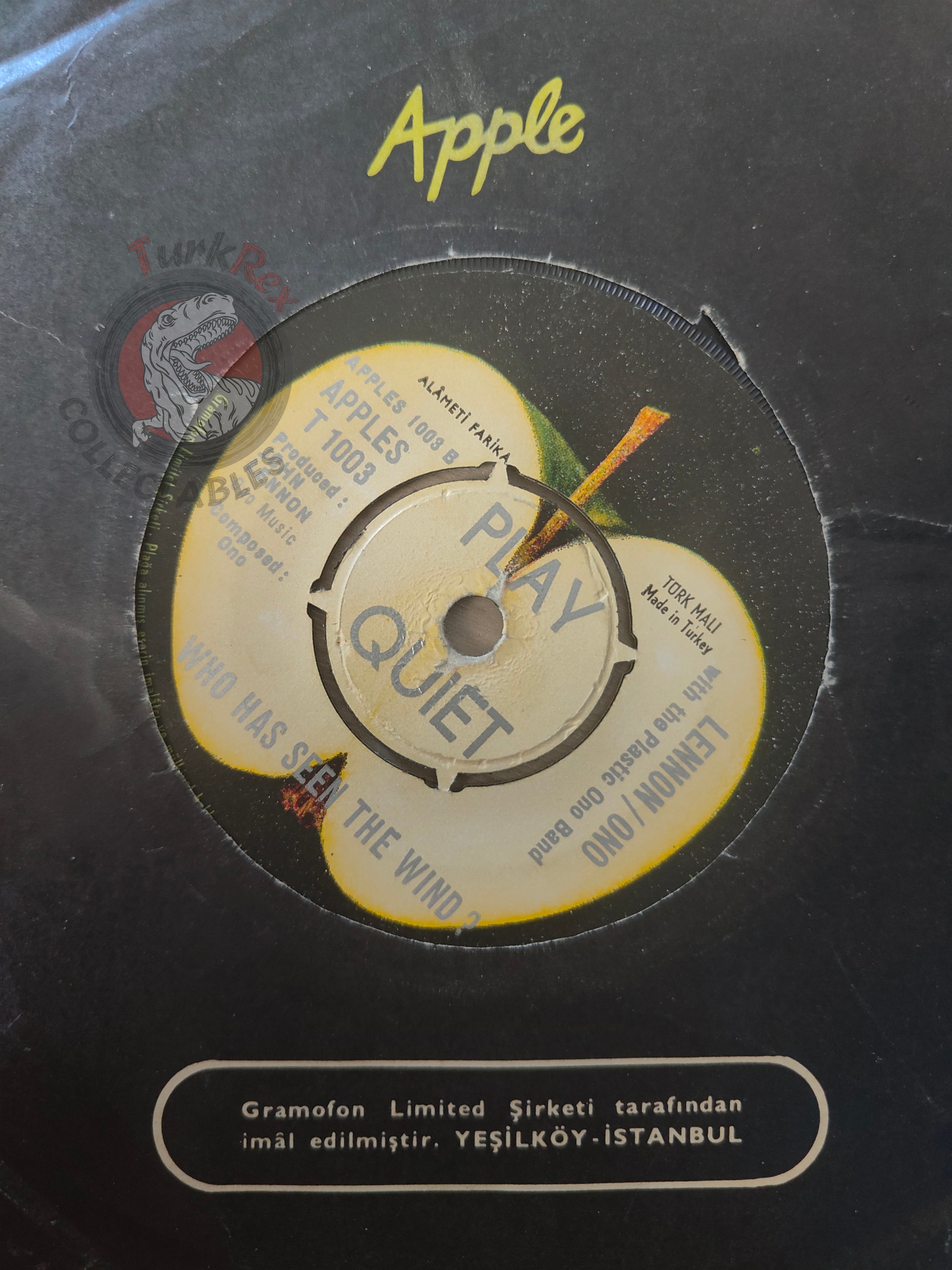 Lennon / Ono with The Plastic Ono Band – Instant Karma 7" Turkish Pressing Vinyl Turkey Edition