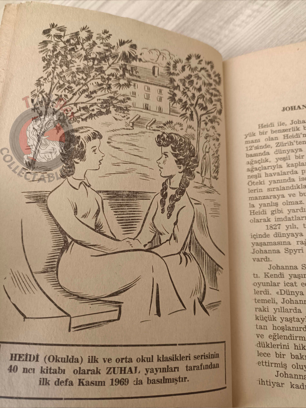 Johanna Spyri – Heidi Grows Up 1969 Turkish Book Turkey Illustrated
