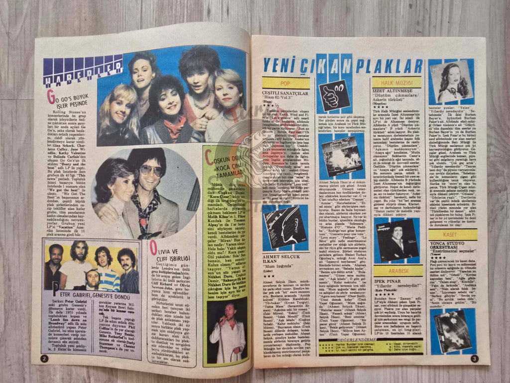 Hey Music World 1982 Paul McCartney Turkish Mag Turkey Beatles Kim Wilde Olivia Newton-John