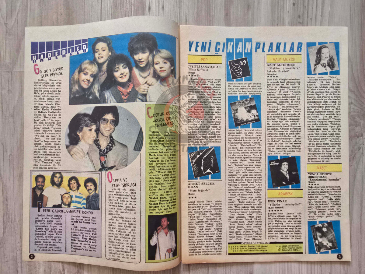 Hey Music World 1982 Paul McCartney Turkish Mag Turkey Beatles Kim Wilde Olivia Newton-John
