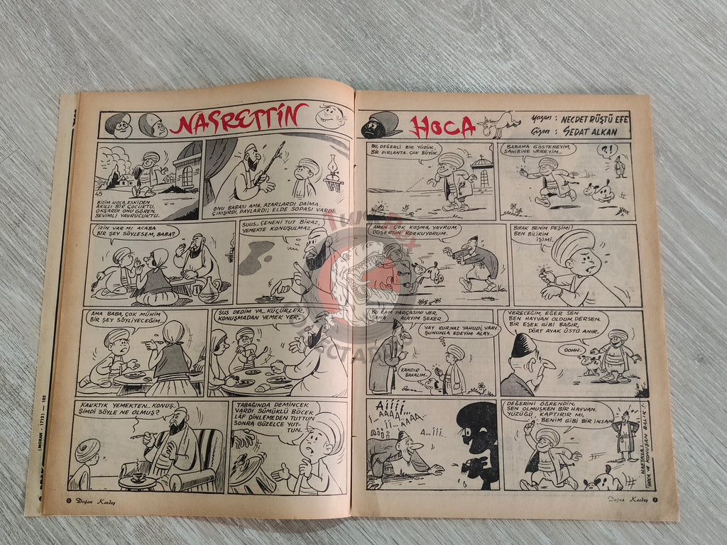 Doğan Kardeş 1968 Magazine #97 Turkish Comic Turkey Zero X, Tarzan, Dennis the Menace