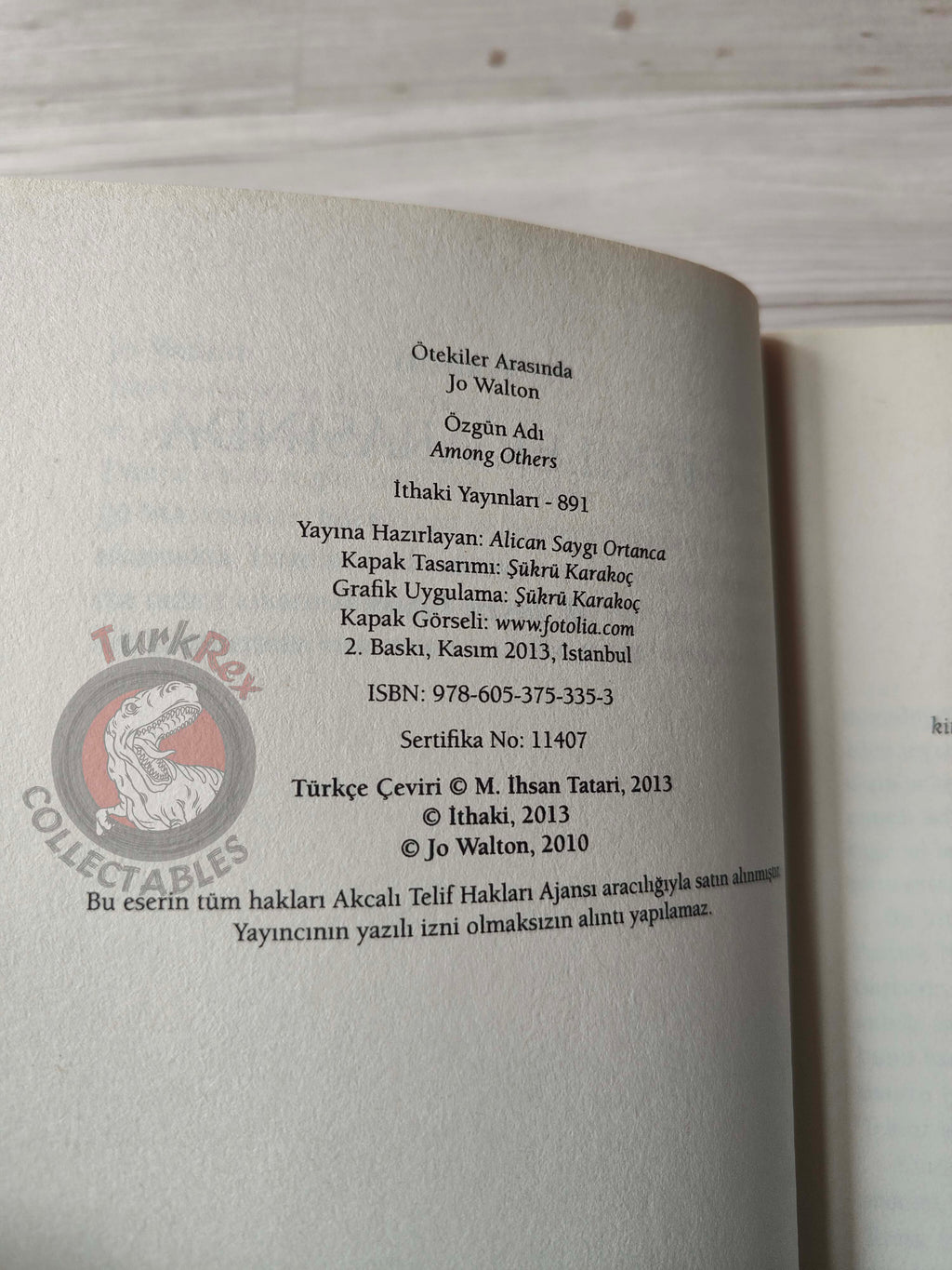 Jo Walton – Among Others 2013 Turkish Book Turkey