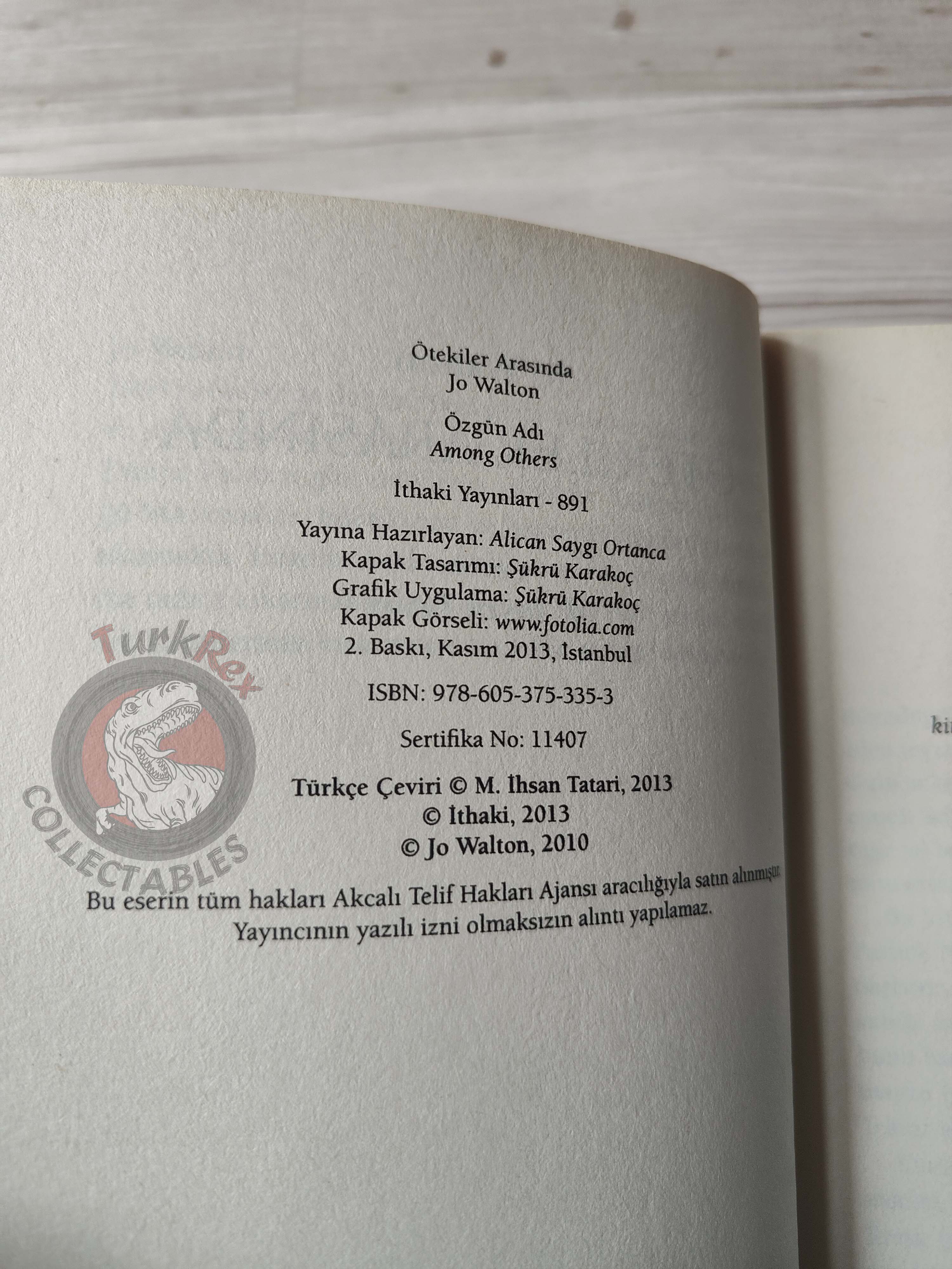 Jo Walton – Among Others 2013 Turkish Book Turkey