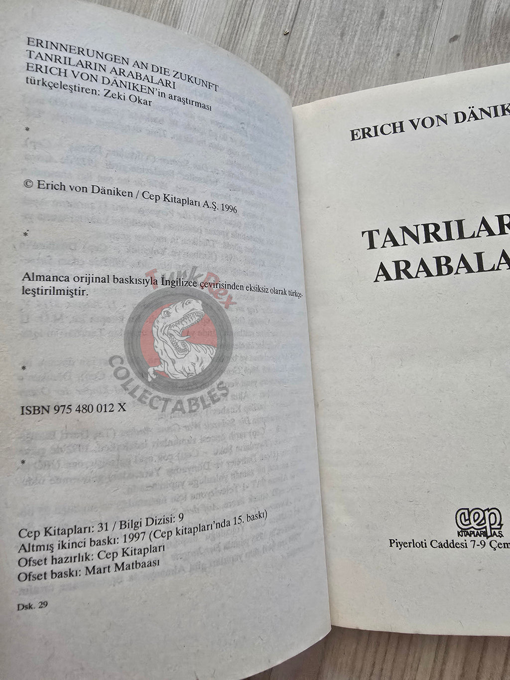 Erich von Däniken – Chariots of the Gods 1997 Turkish Book Turkey Ufology