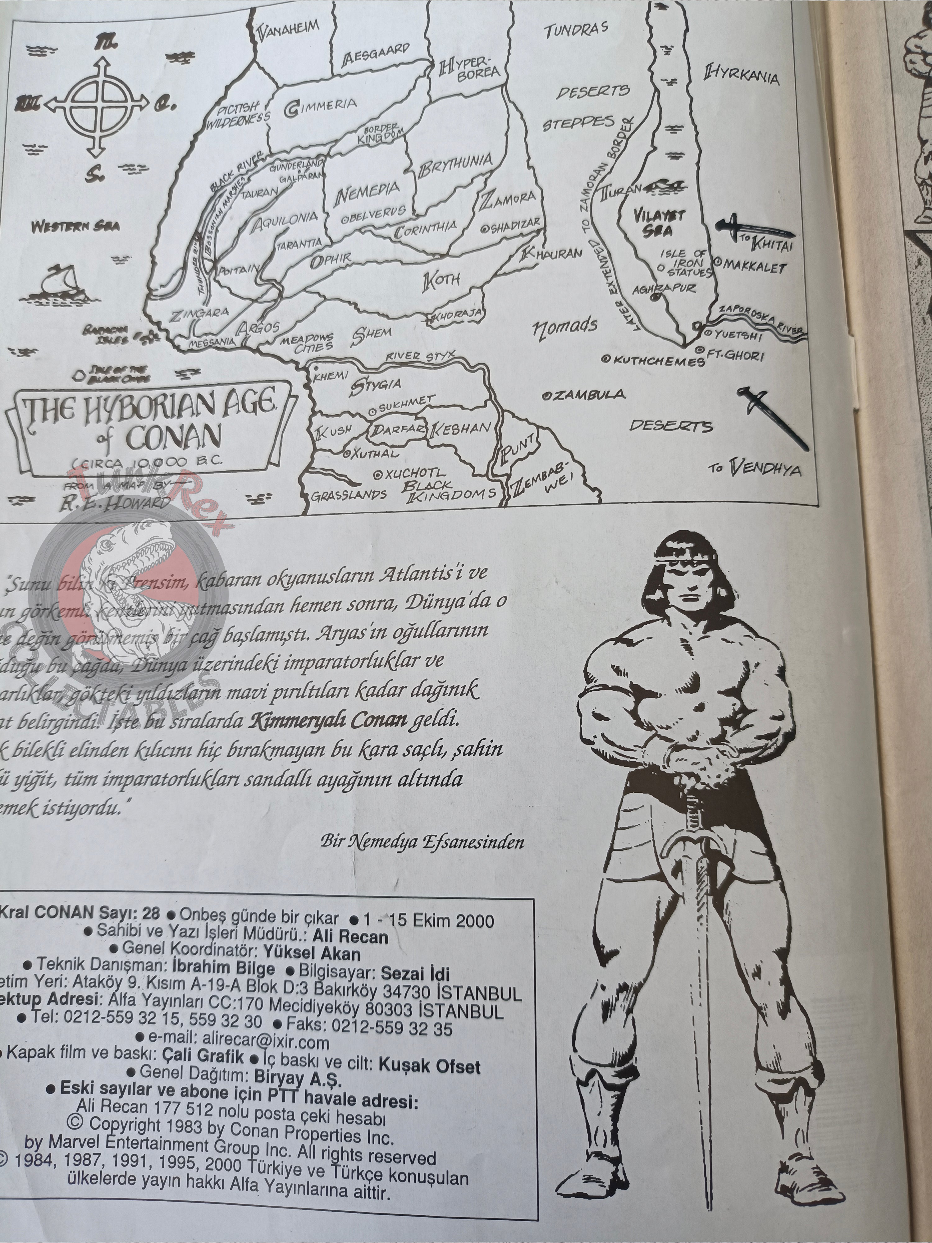 Kral Conan #28 King Conan #16 Turkish Comic Turkey SSOC #103