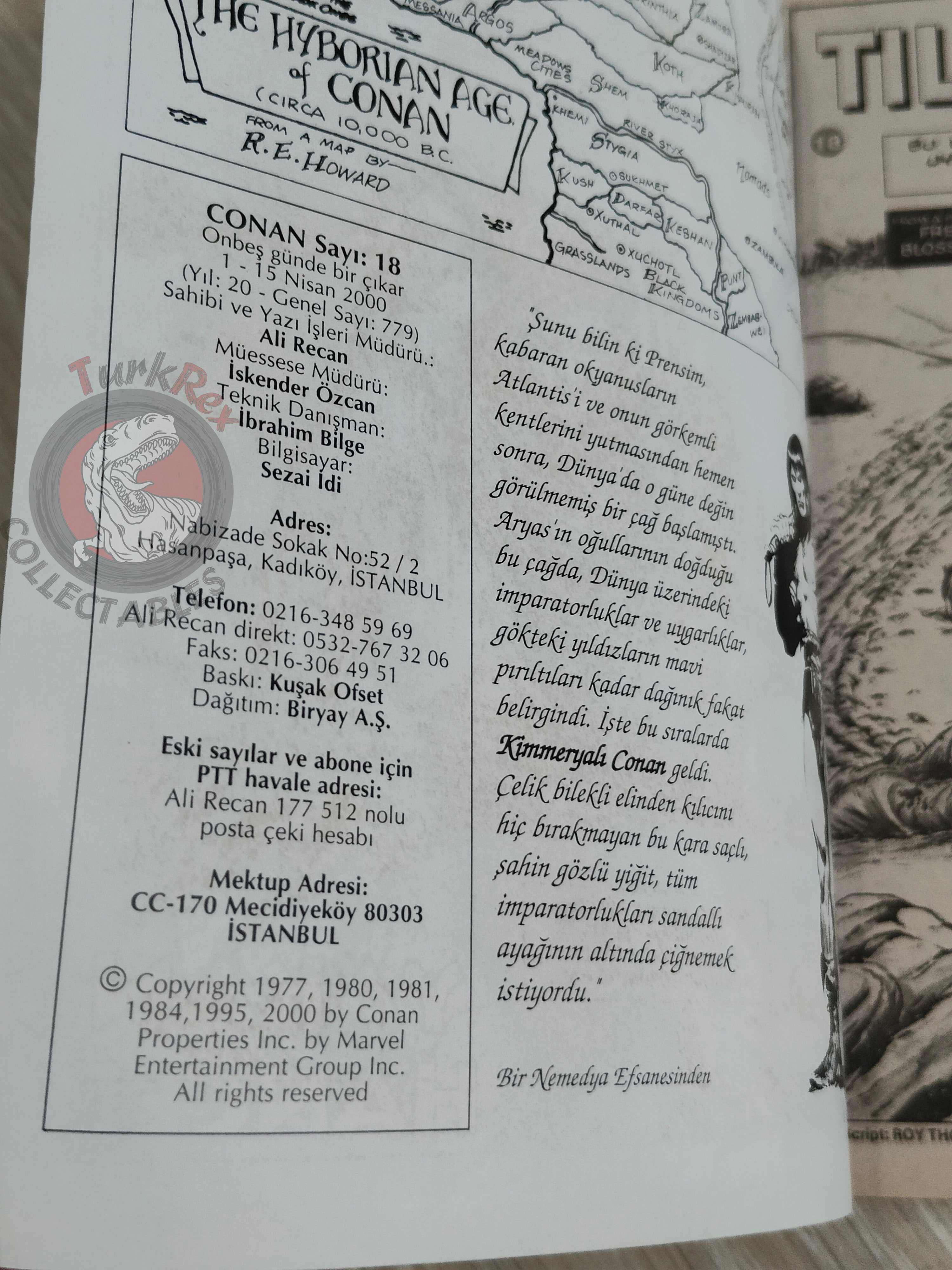 Conan #18 The Savage Sword of Conan #31 Turkish Comic Turkey