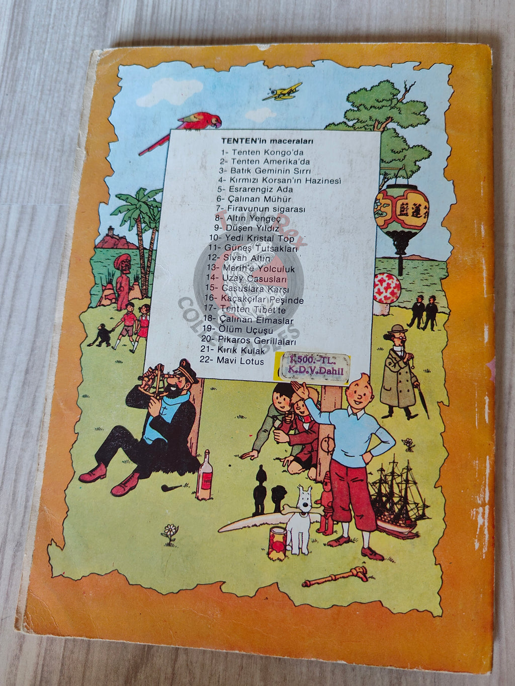 Tintin – Explorers on the Moon mid 1980s Turkish Edition Comic Turkey 2