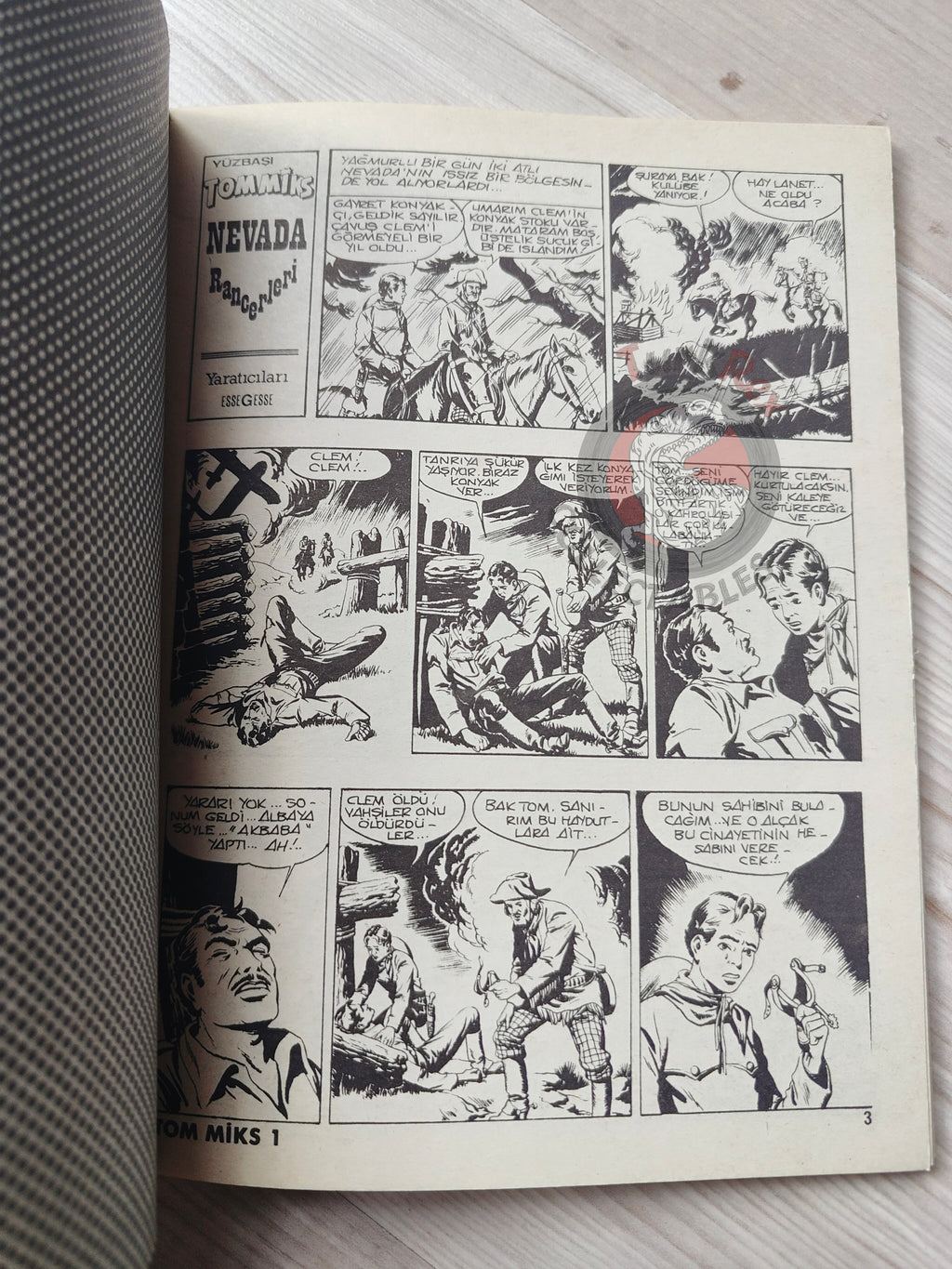 Capitan Miki #1 Il Ranger del Nevada Turkish Comic Turkey EsseGesse