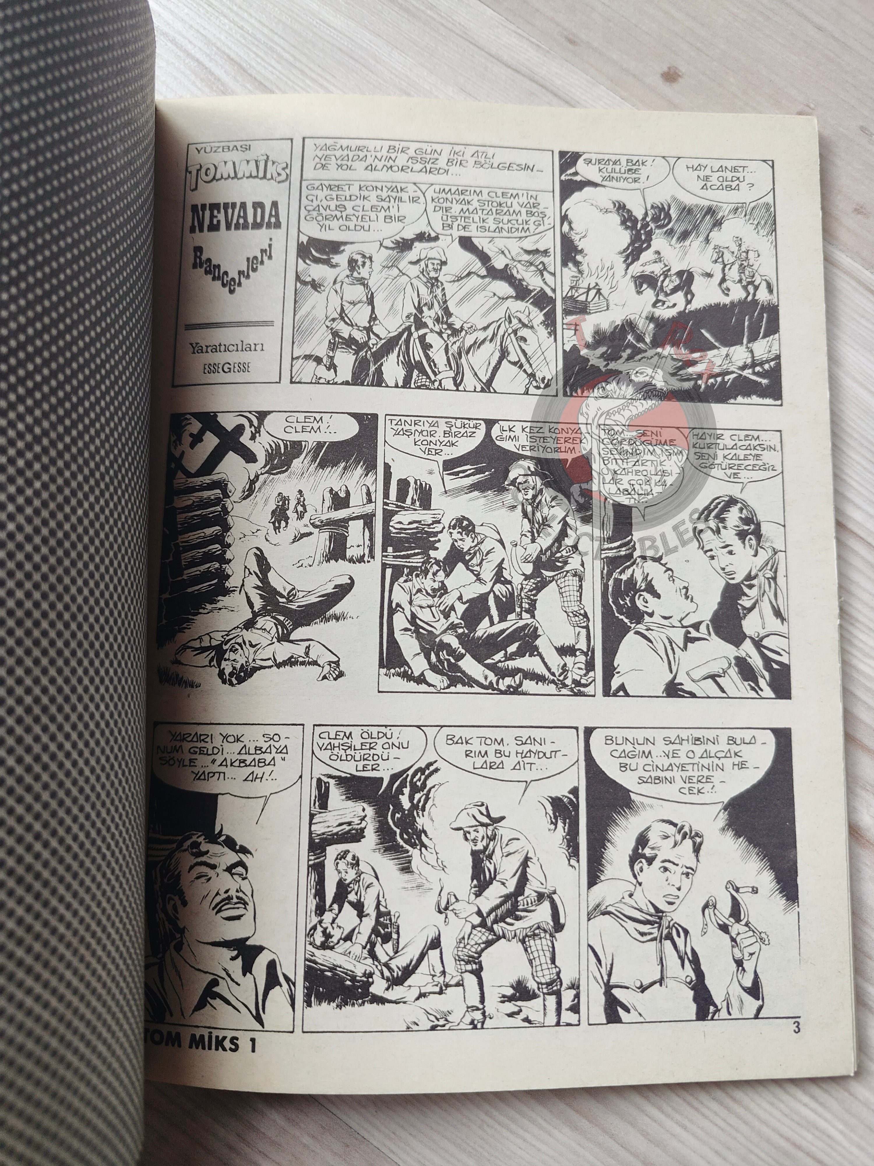 Capitan Miki #1 Il Ranger del Nevada Turkish Comic Turkey EsseGesse