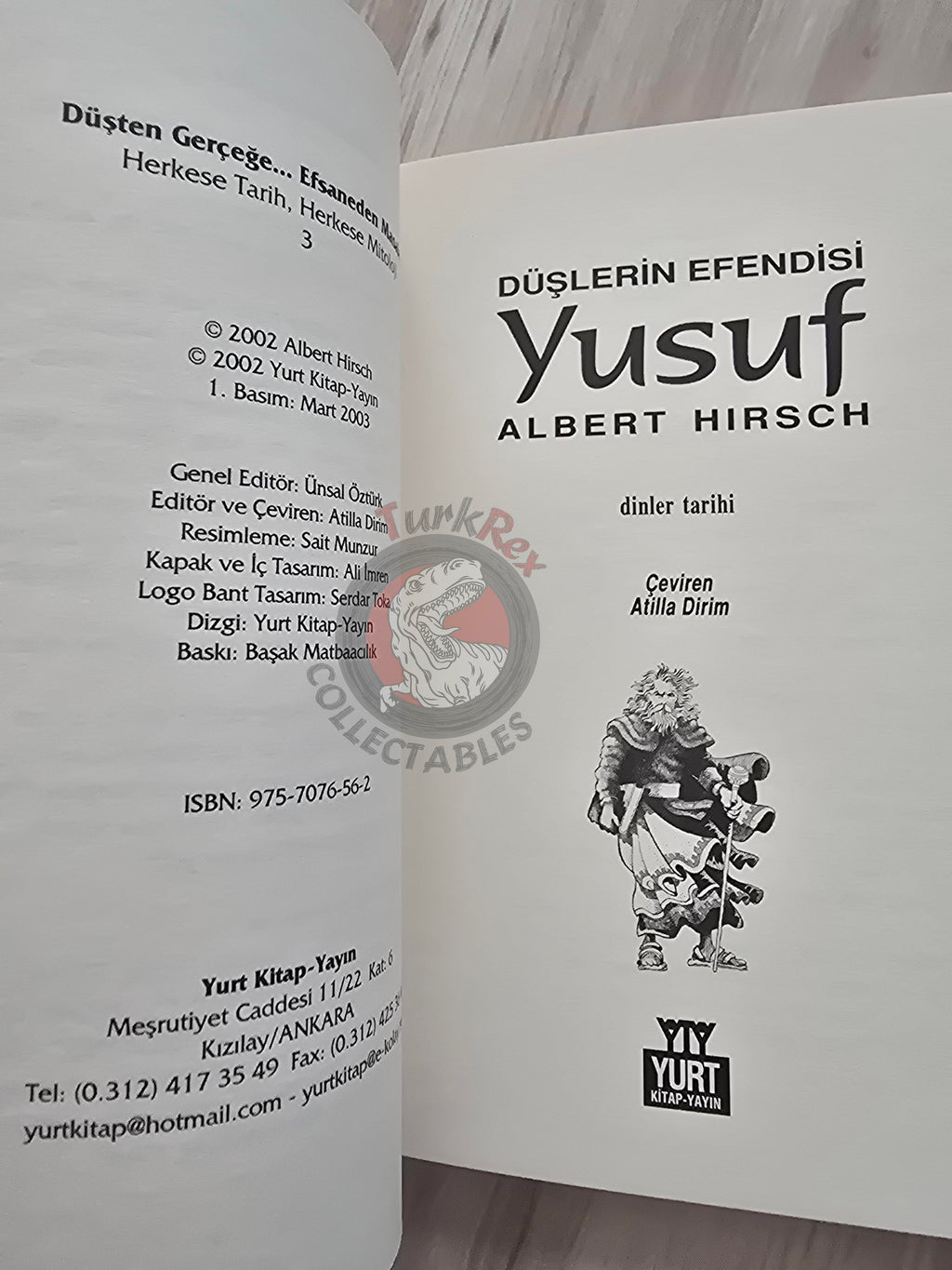 Joseph  – Albert Hirsch 2003 Turkish Book Turkey Illustrated by Turkish Artist