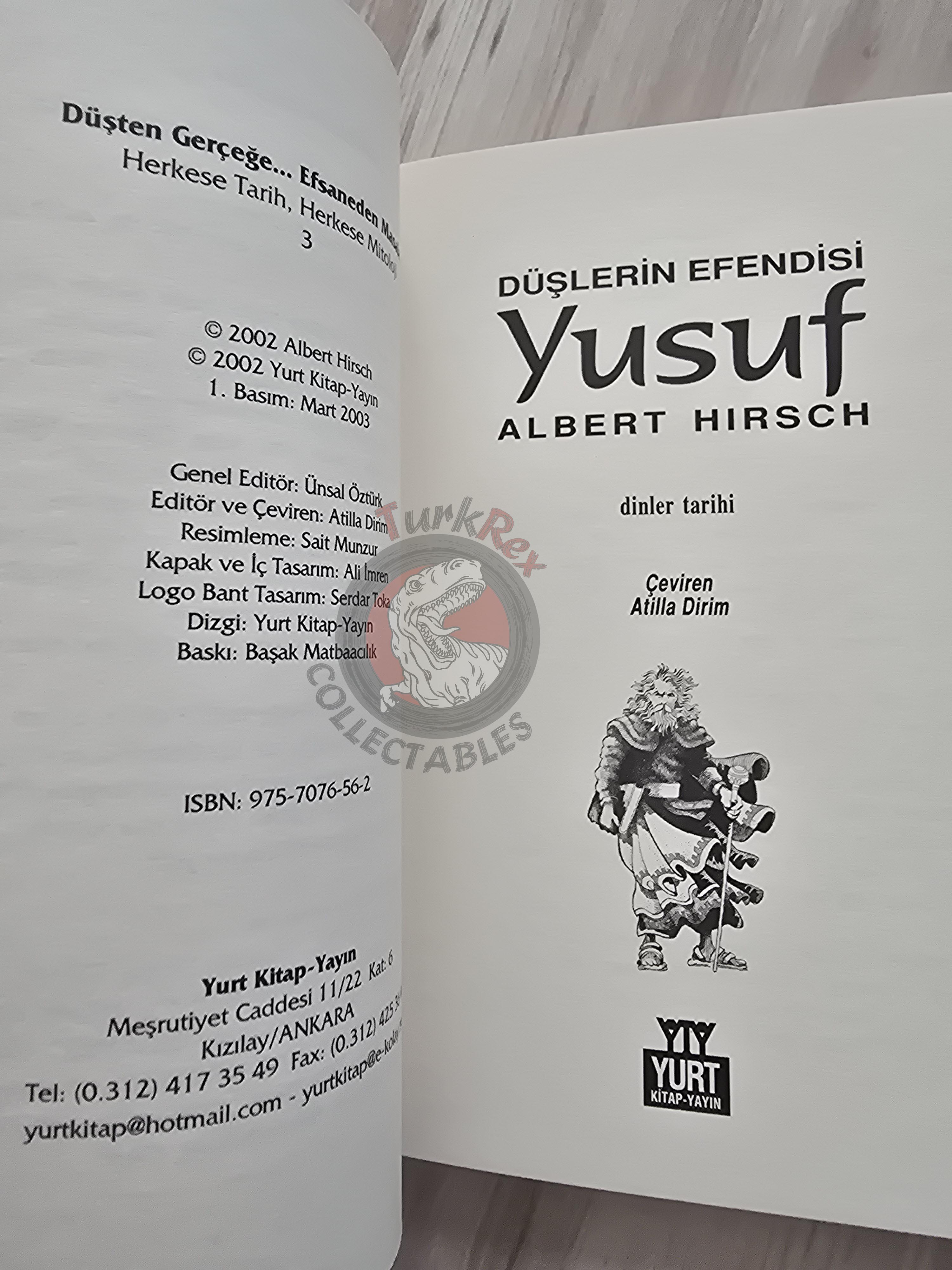 Joseph  – Albert Hirsch 2003 Turkish Book Turkey Illustrated by Turkish Artist