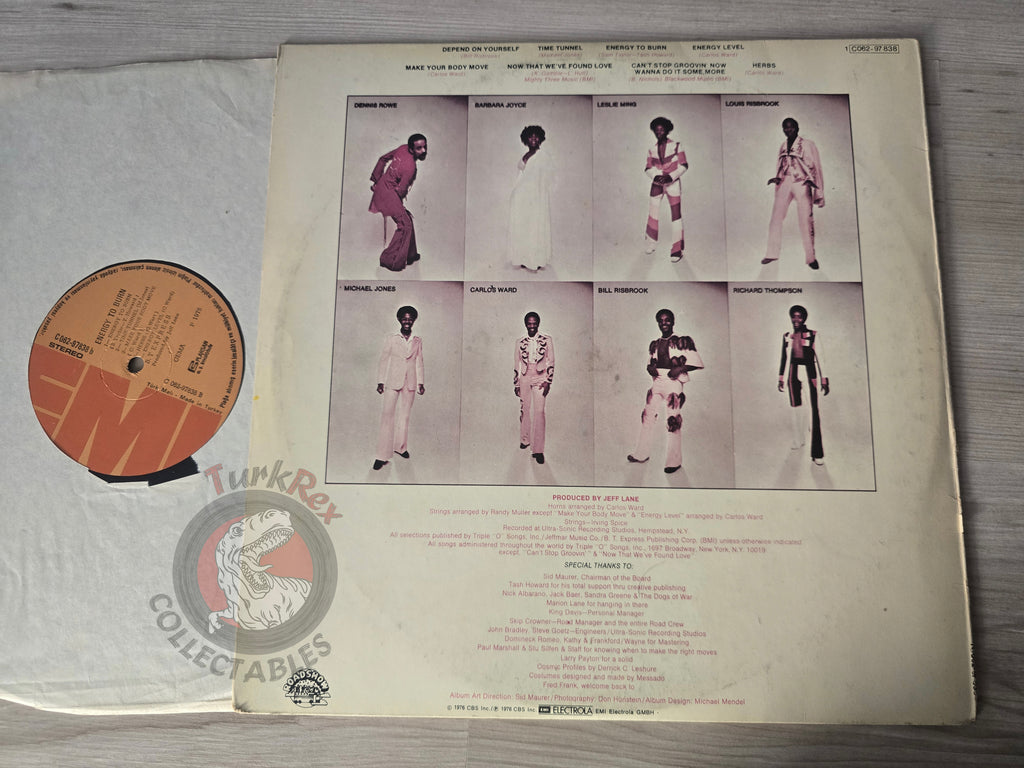 B.T. Express – Energy To Burn Turkish Pressing Vinyl Turkey Edition