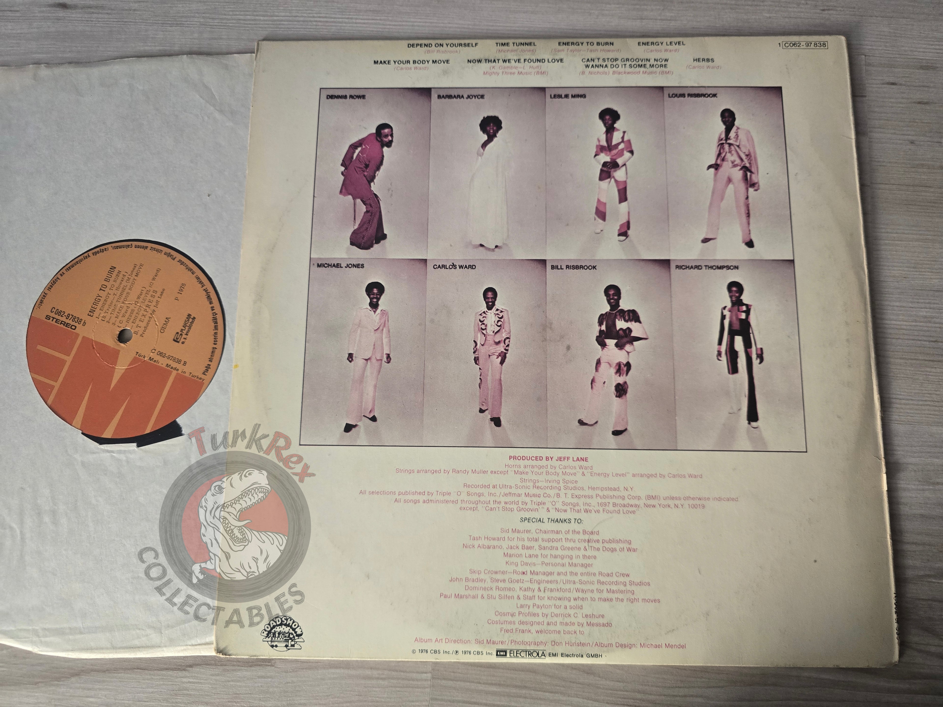 B.T. Express – Energy To Burn Turkish Pressing Vinyl Turkey Edition