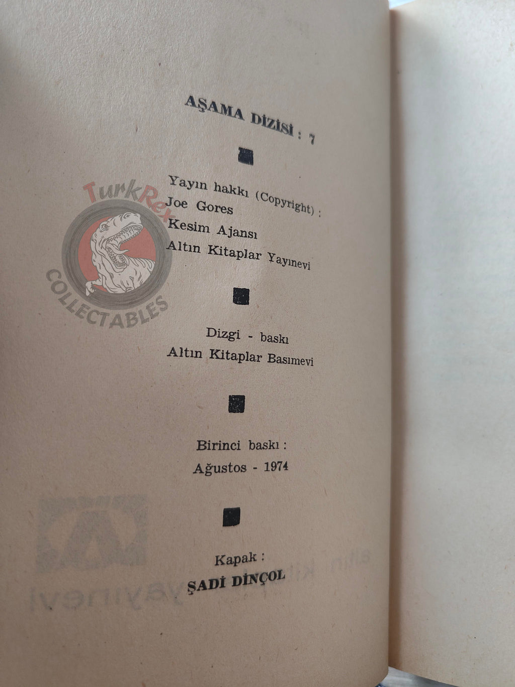 Joe Gores – Interface 1974 1st Turkish Book Turkey