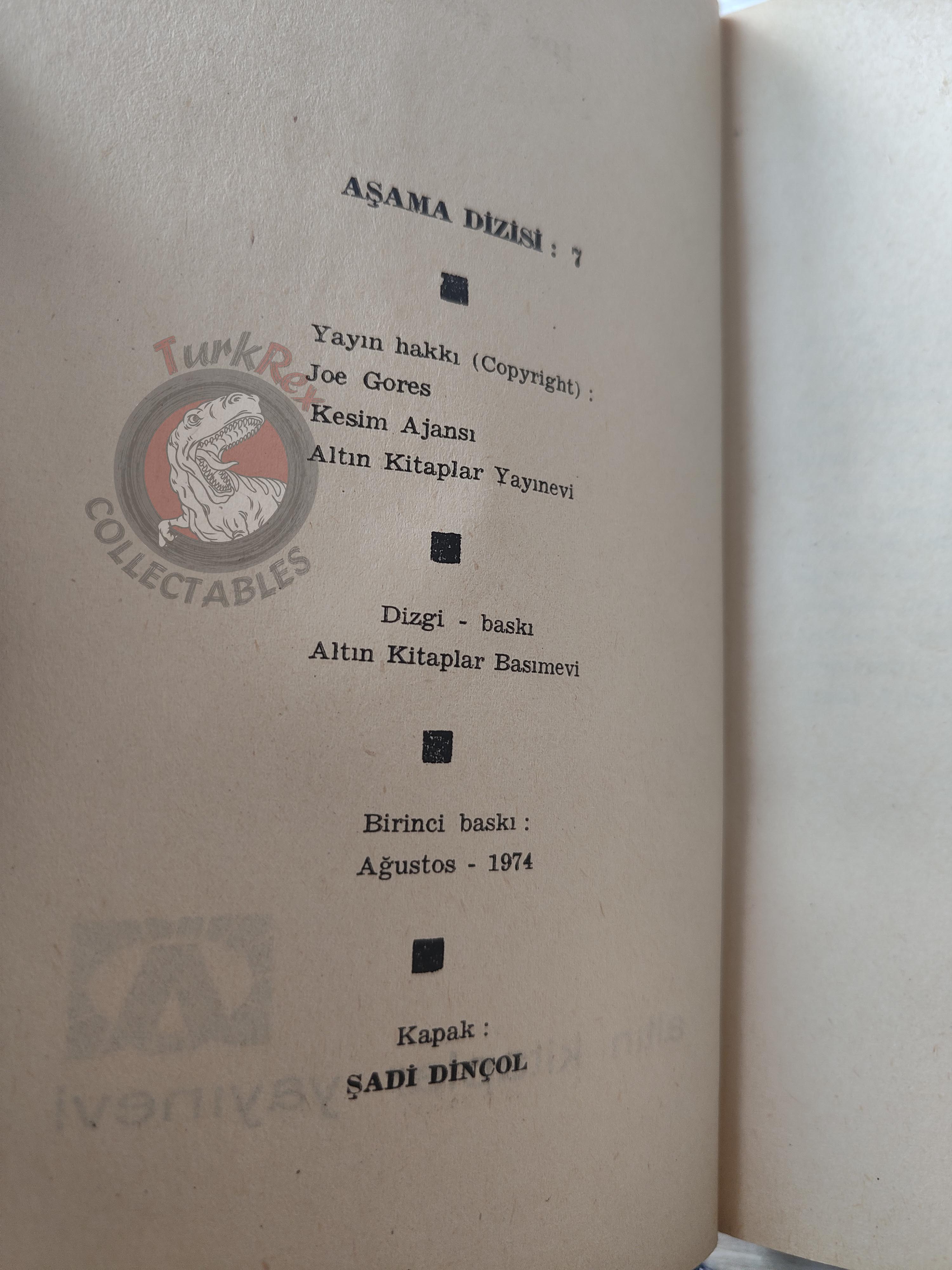 Joe Gores – Interface 1974 1st Turkish Book Turkey
