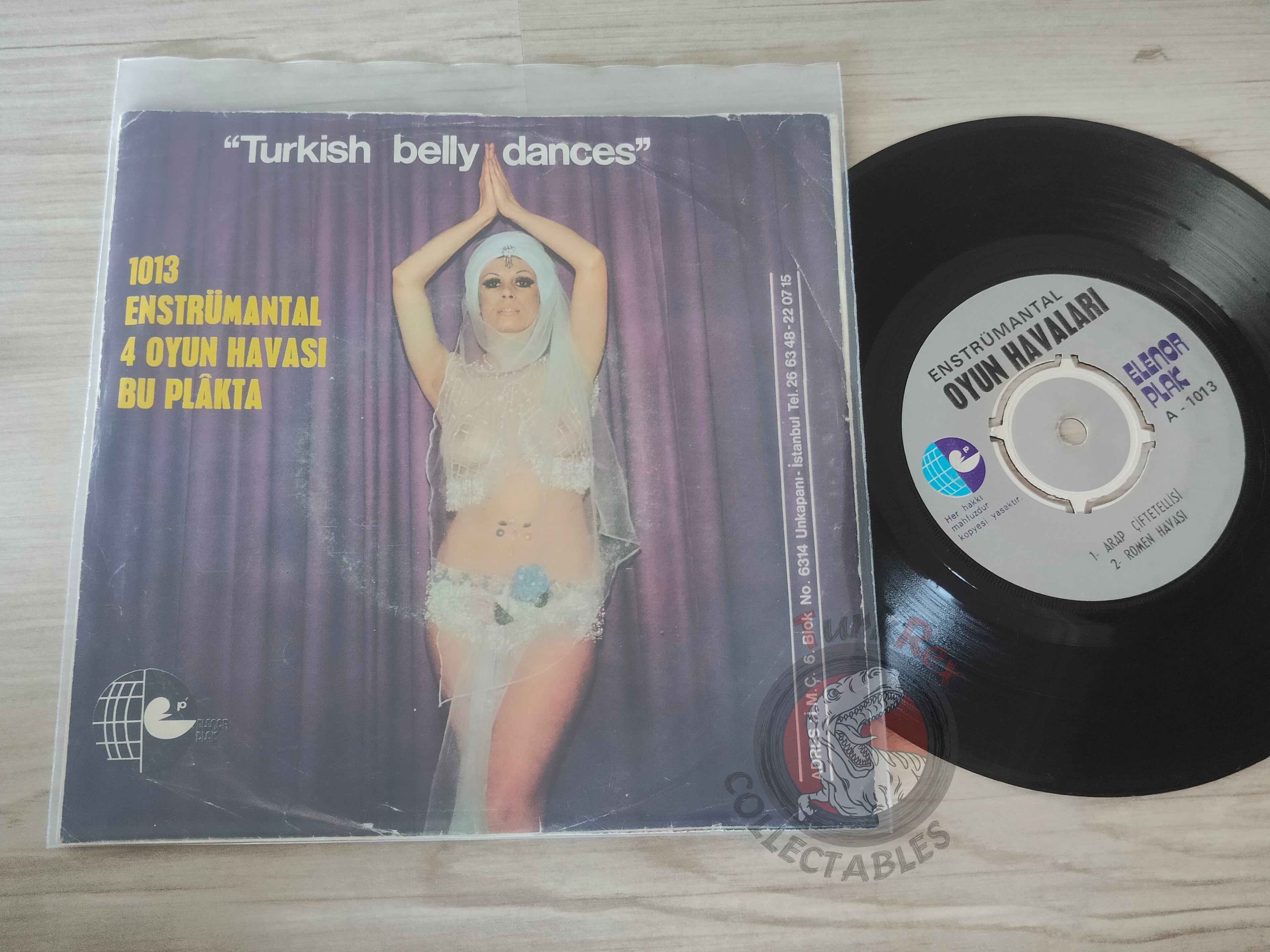 Cengiz Coşkuner – Enstrümantal Oyun Havaları 7" Turkish Pressing Vinyl Turkey Edition Turkish Belly Dances