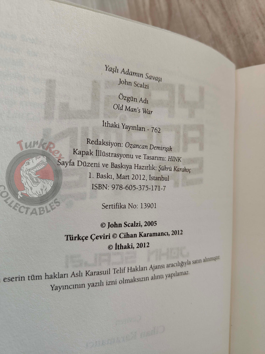 John Scalzi – Old Man’s War 1st Turkish Book Turkey Old Man’s War Series