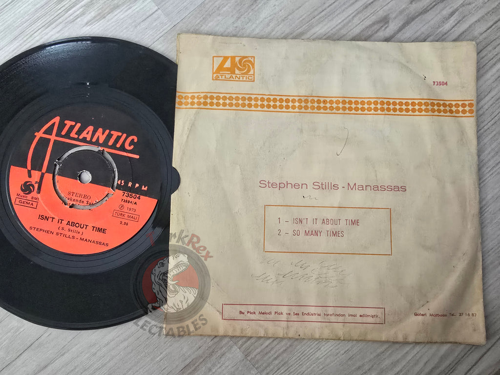 Stephen Stills - Manassas – Isn't It About Time 7" Turkish Pressing Vinyl Turkey Edition