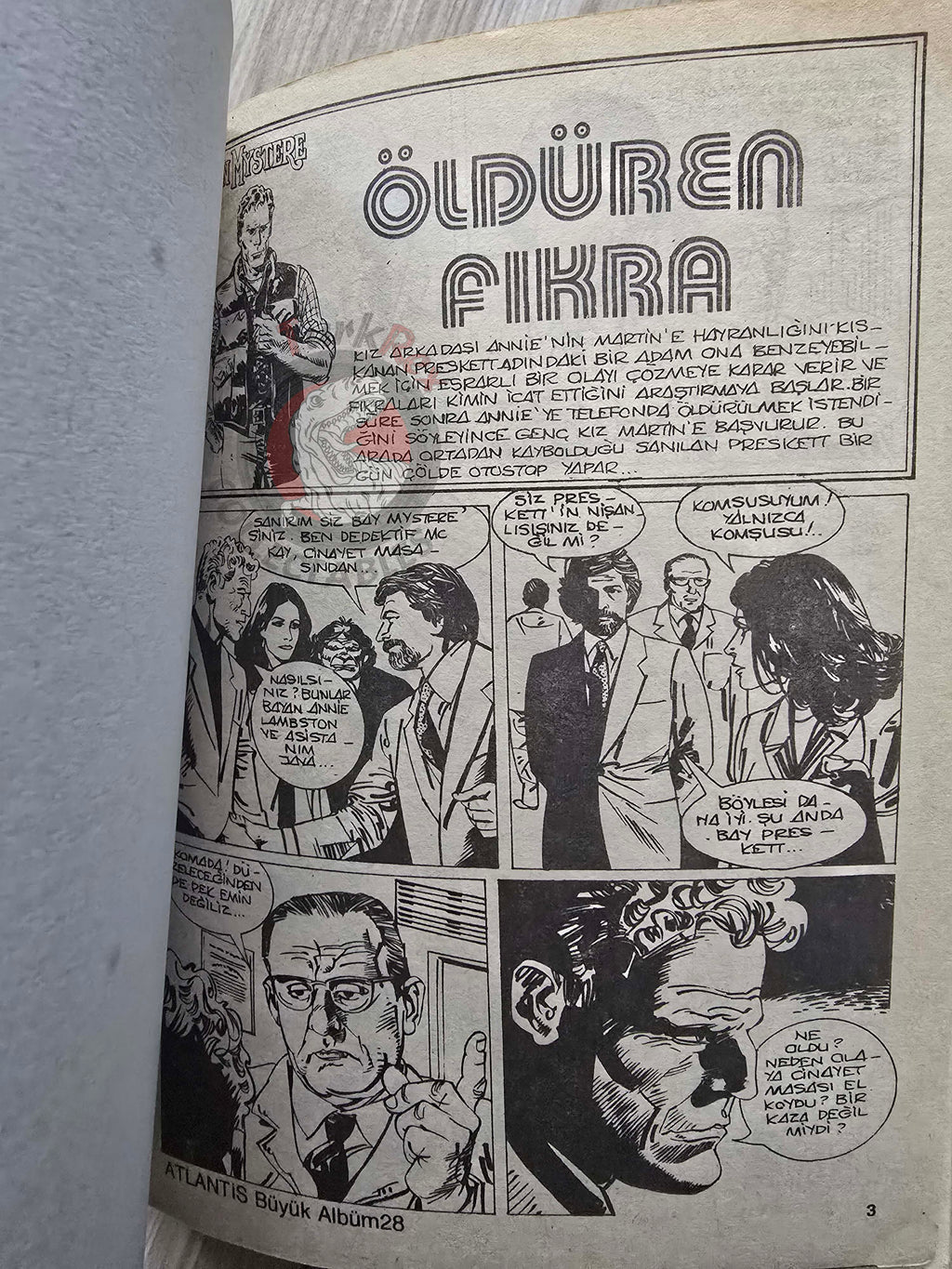 Martin Mystère #28 Intrigo a Pechino 80s Turkish Comic Turkey #71 #73