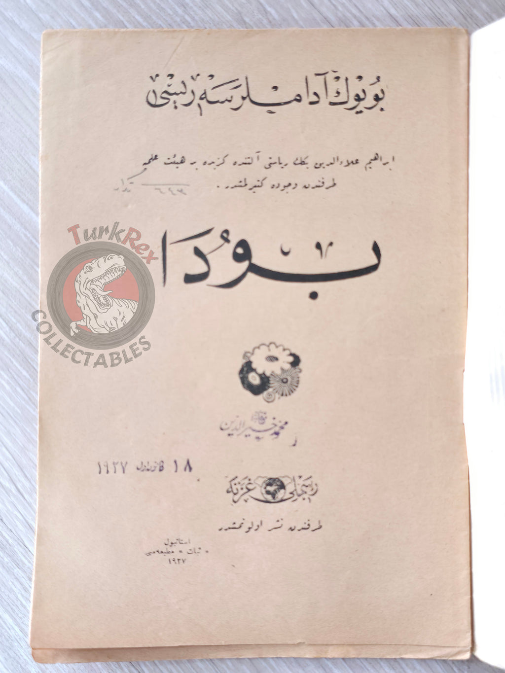 The Buddha 1927 Ottoman Script Turkish Biography Booklet Turkey