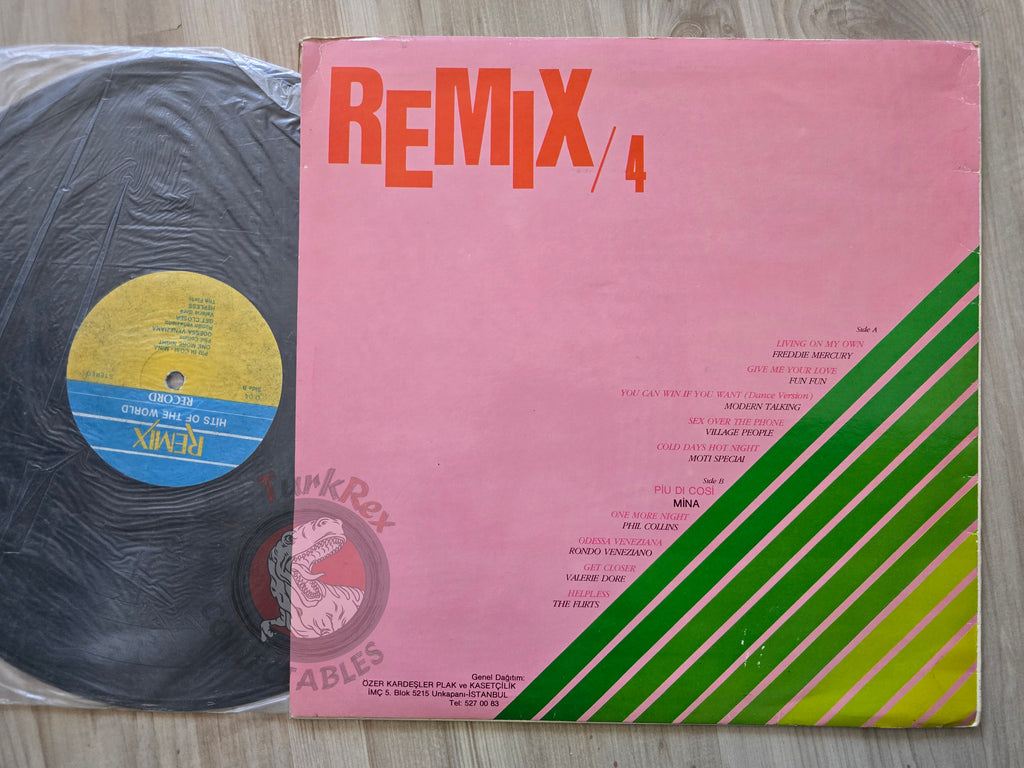 Various – Remix 4 Hits Of The World Turkish Pressing Vinyl Turkey Edition Queen