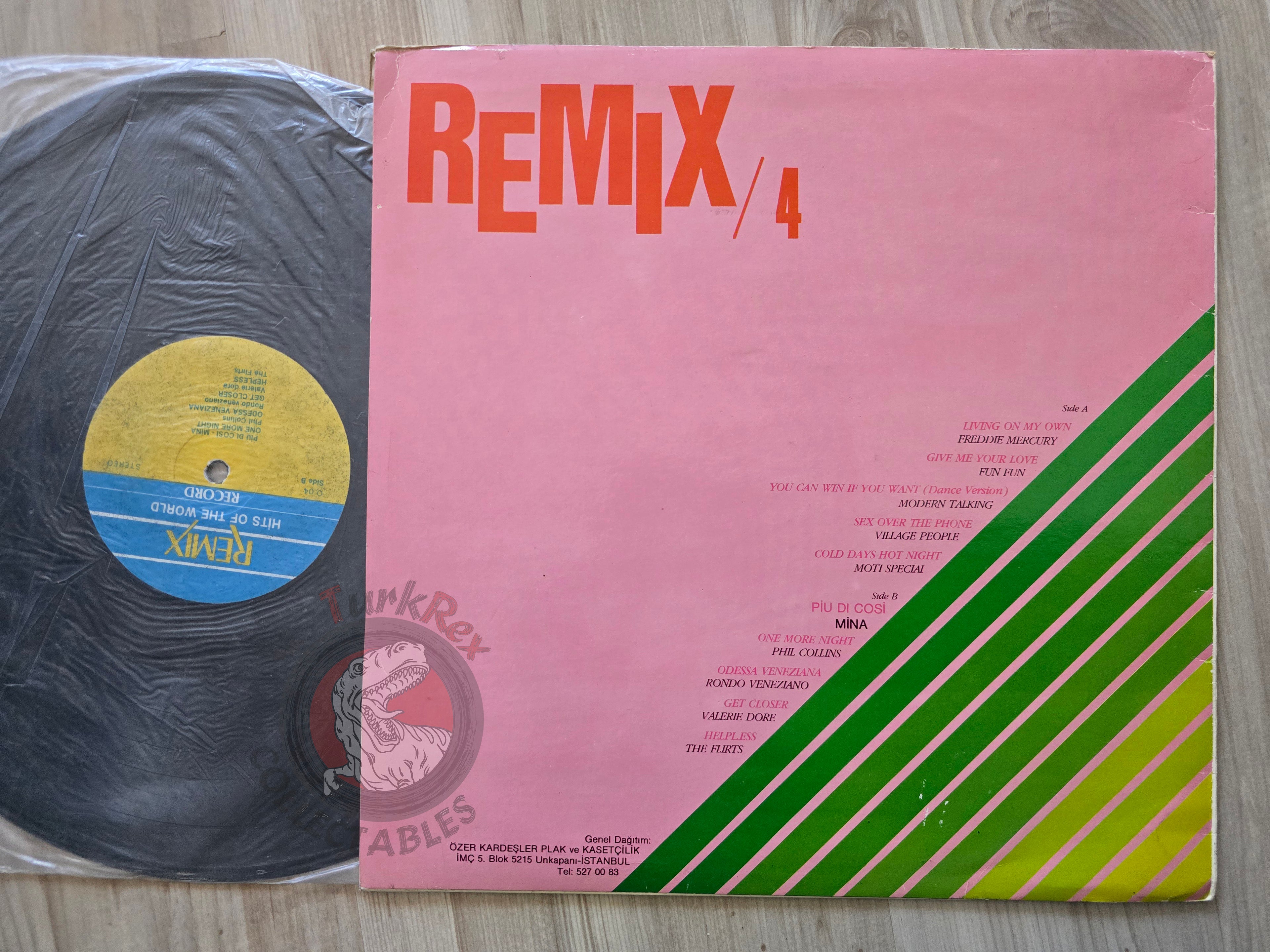 Various – Remix 4 Hits Of The World Turkish Pressing Vinyl Turkey Edition Queen
