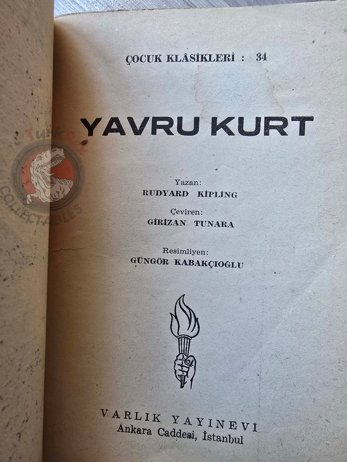 Rudyard Kipling – The Jungle Book 1957 Turkish Book Turkey Illustrated