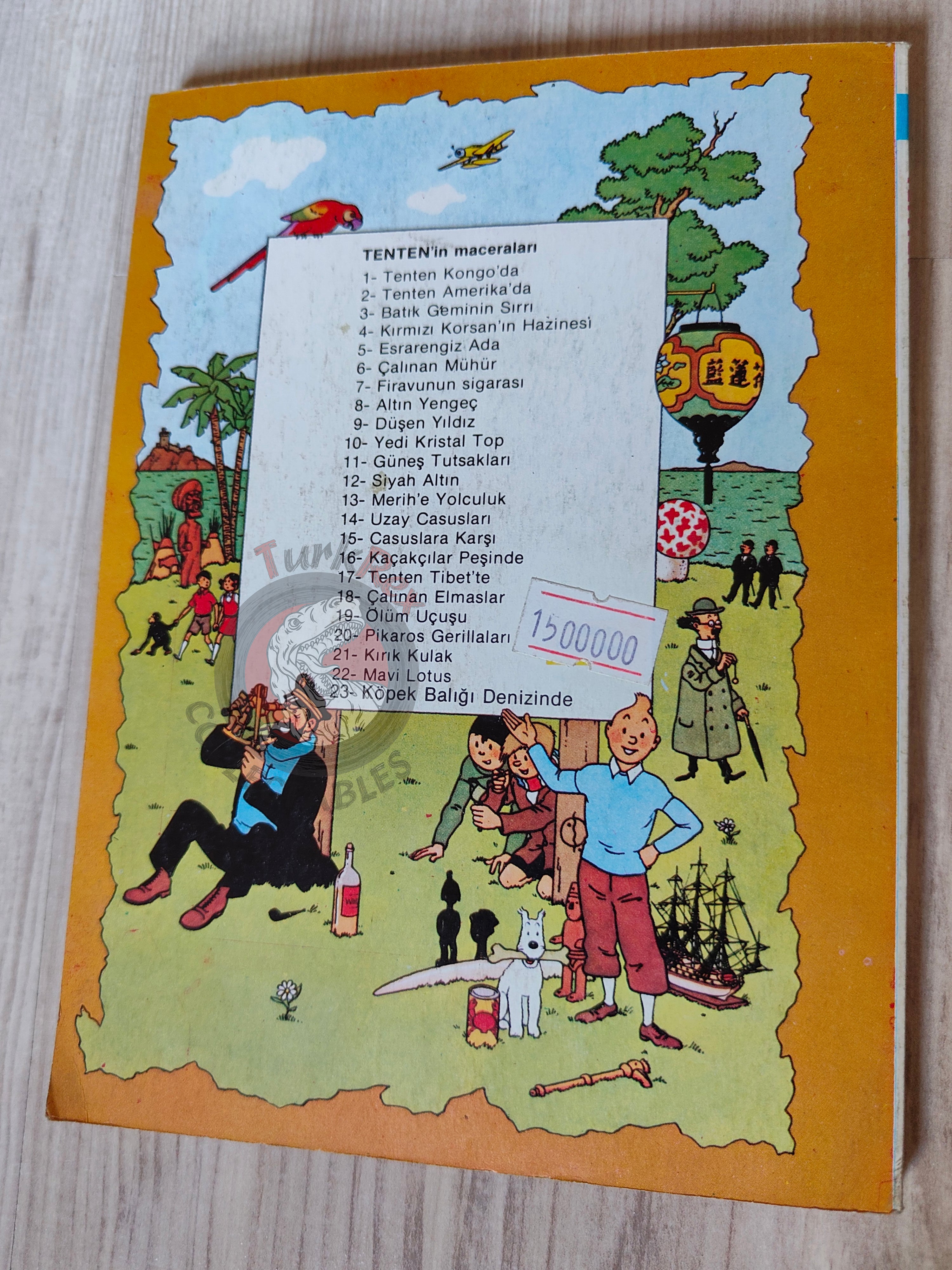 Tintin – The Shooting Star mid 1980s Turkish Edition Comic Turkey 2