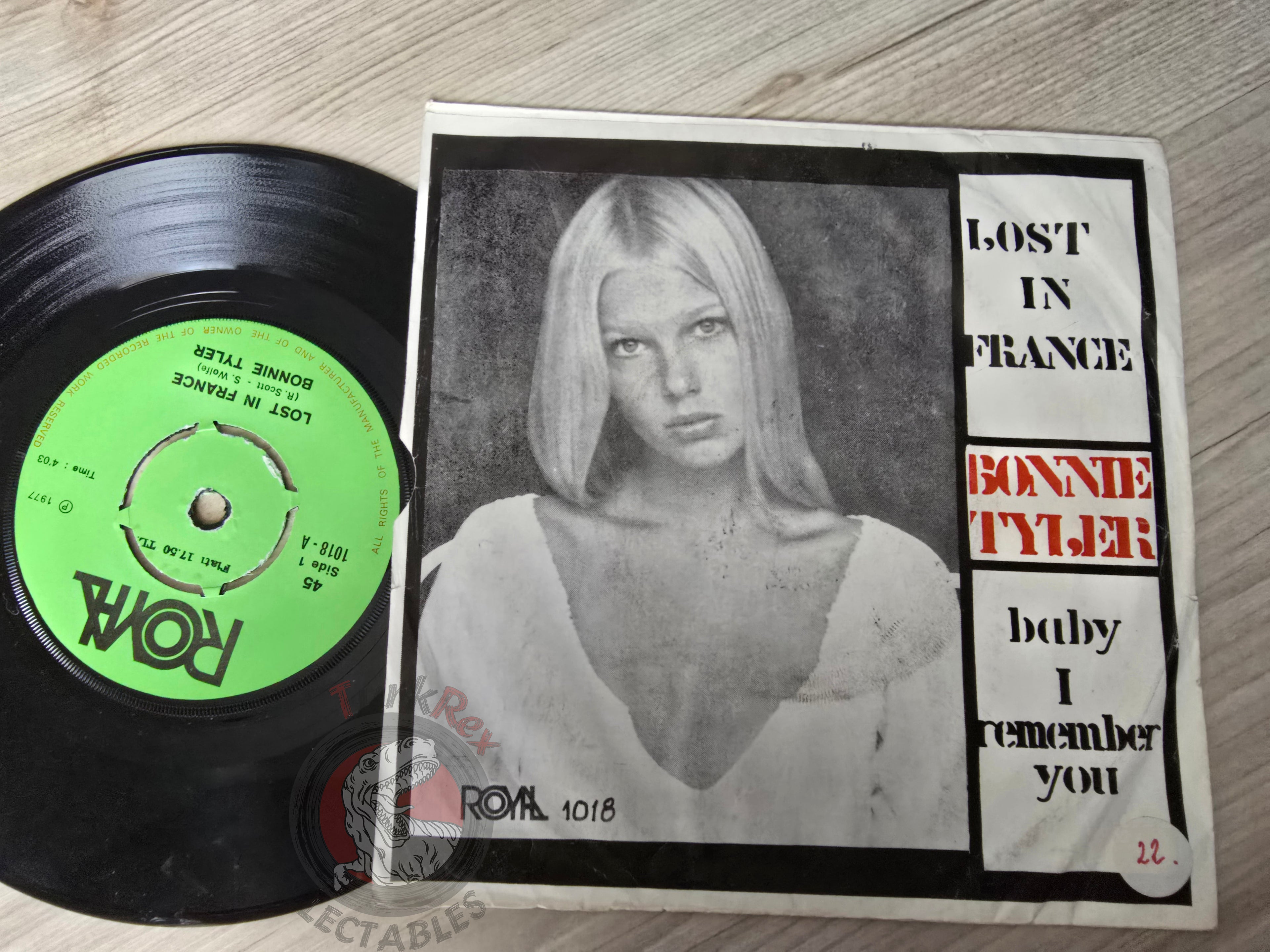 Bonnie Tyler – Lost In France 7" Turkish Pressing Vinyl Turkey Edition