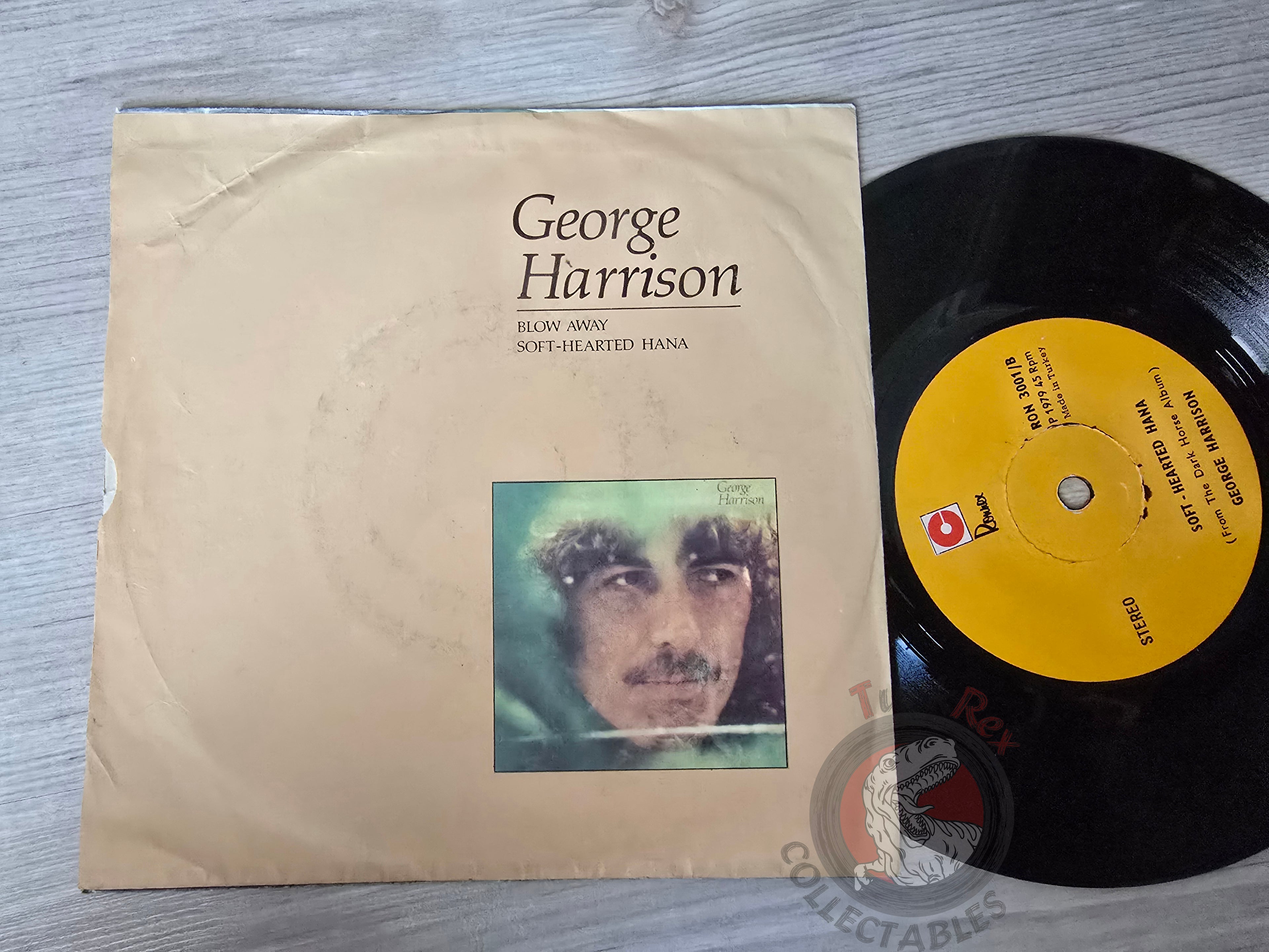 George Harrison – Blow Away 7" Turkish Pressing Vinyl Turkey Edition Beatles