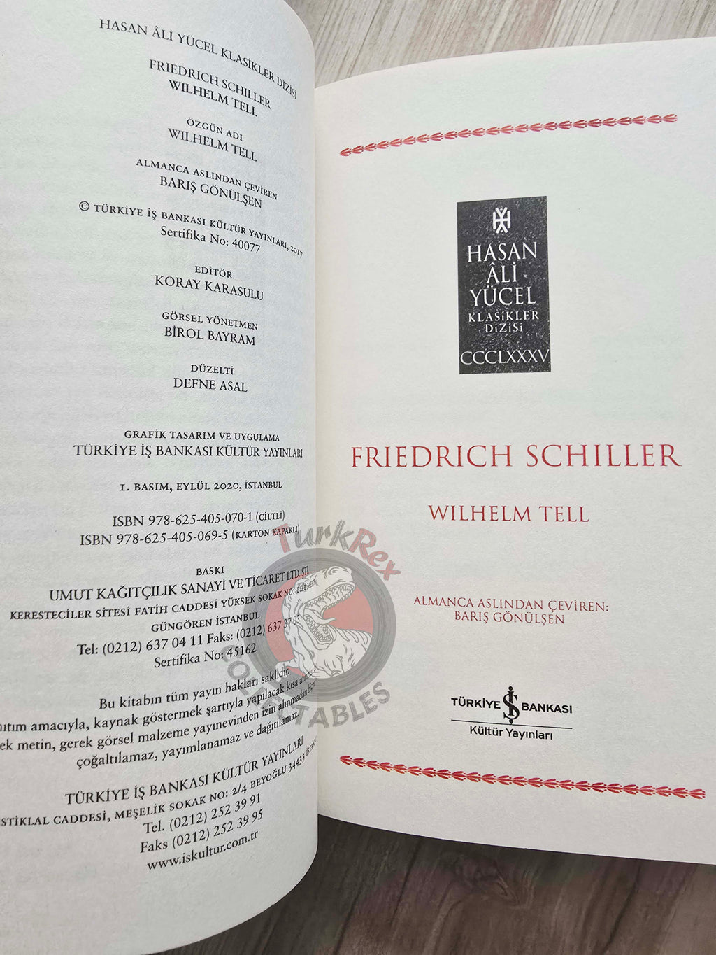 Friedrich Schiller – William Tell 2020 Turkish Book Turkey