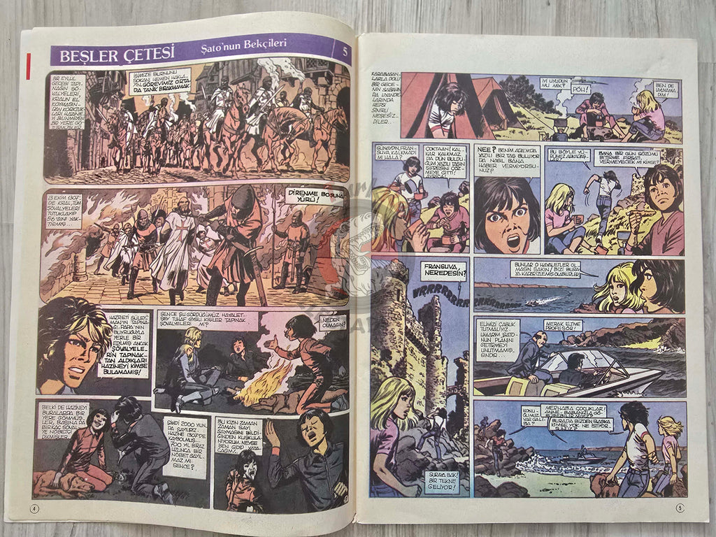 Milliyet Çocuk #14 1984 Turkish Comic Turkey l'étalon noir Bob Morane Stefi Gigantik Lucky Luke