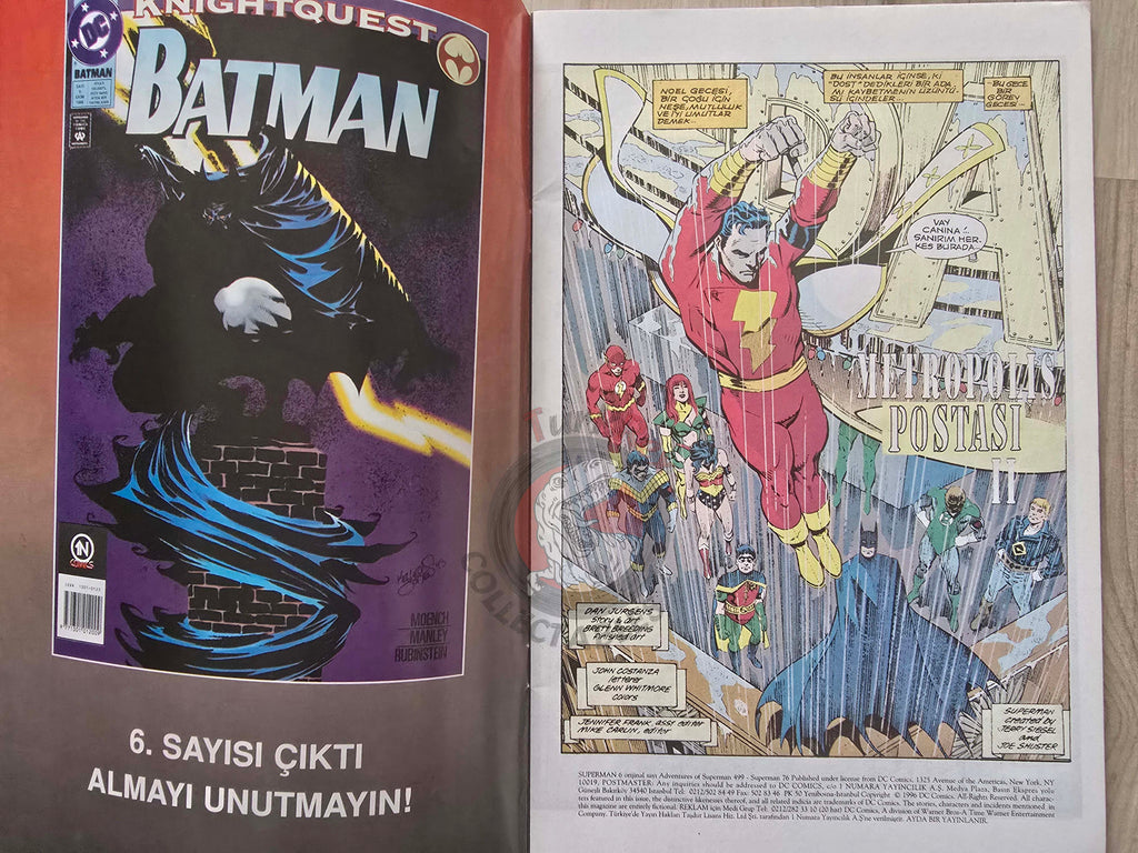 Superman #6 1996 Turkish Comic Turkey #76 The Adventures of #499